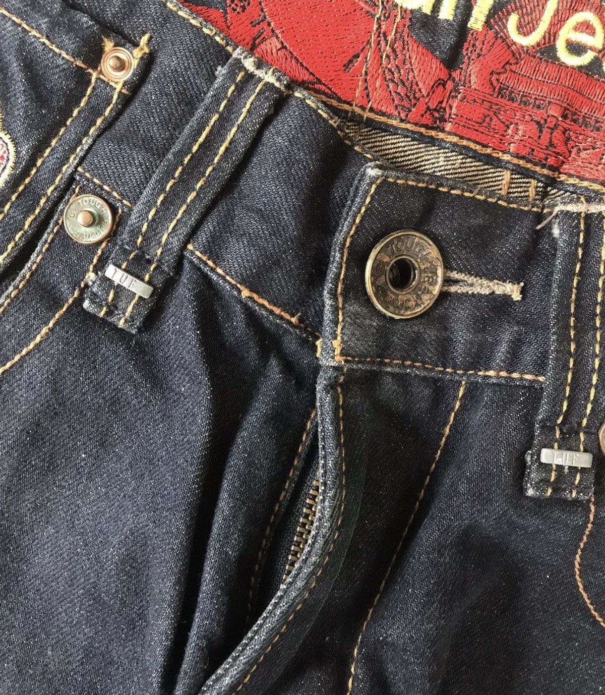 Coogi Vintage tough smith jeans embroidered denim Size US 29 - 5 Thumbnail