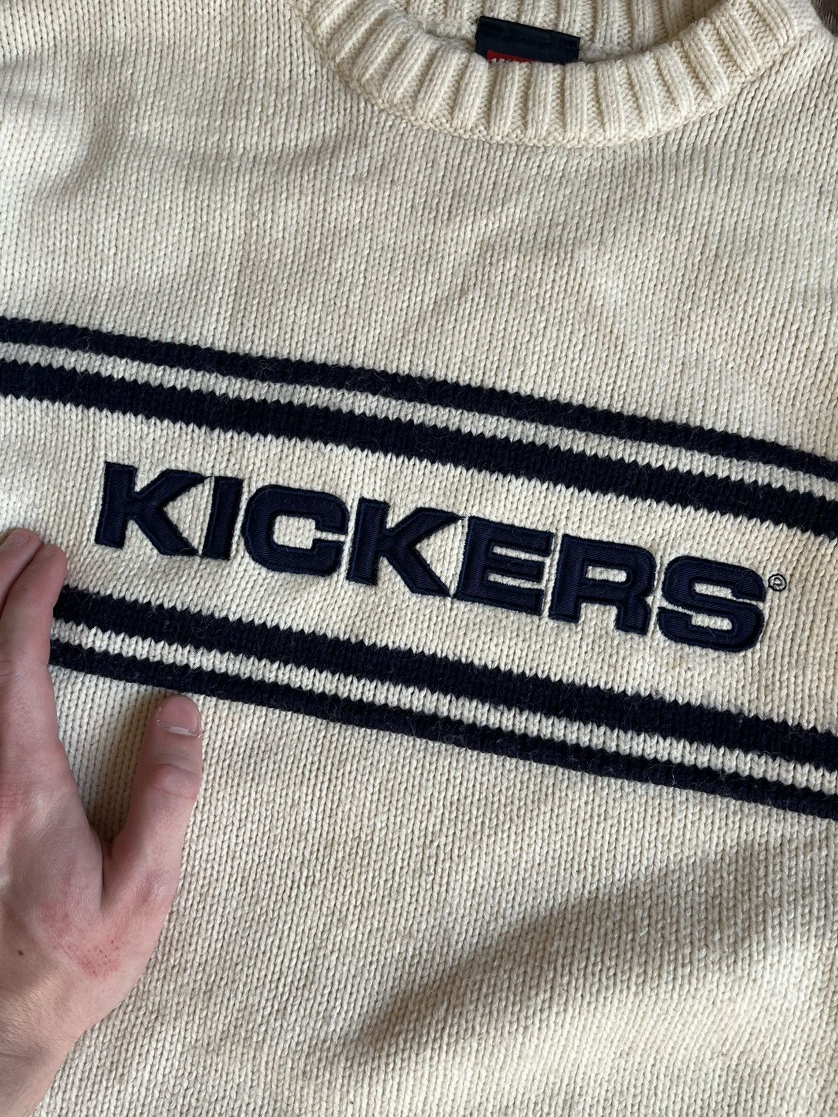 Kickers × Vintage Vintage KICKERS Big Logo Wool Knit Sweater Size US M / EU 48-50 / 2 - 7 Thumbnail