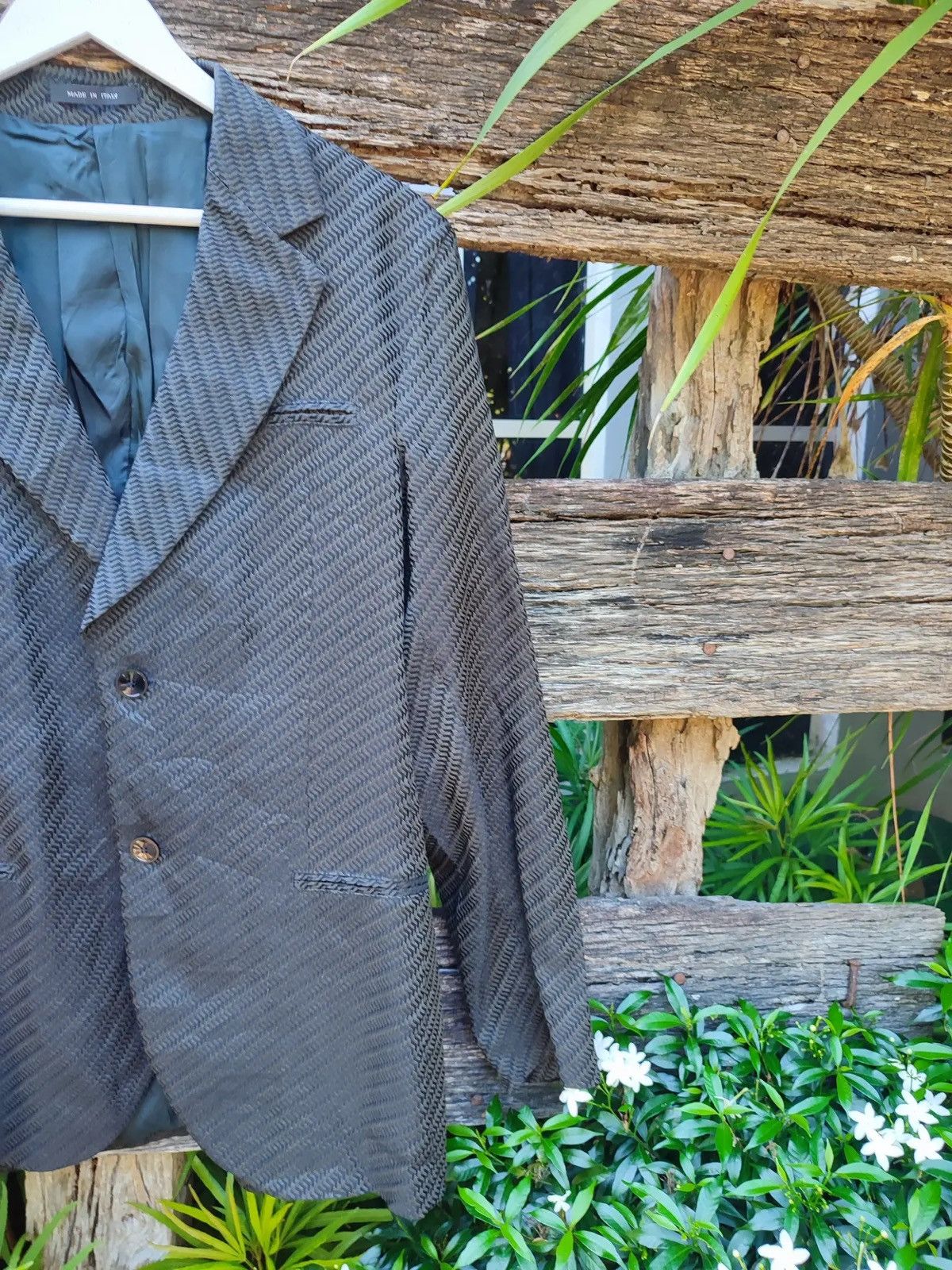 Emporio Armani Vintage Emporio Armani Made in Italy Blazer Jacket Size 38R - 4 Thumbnail