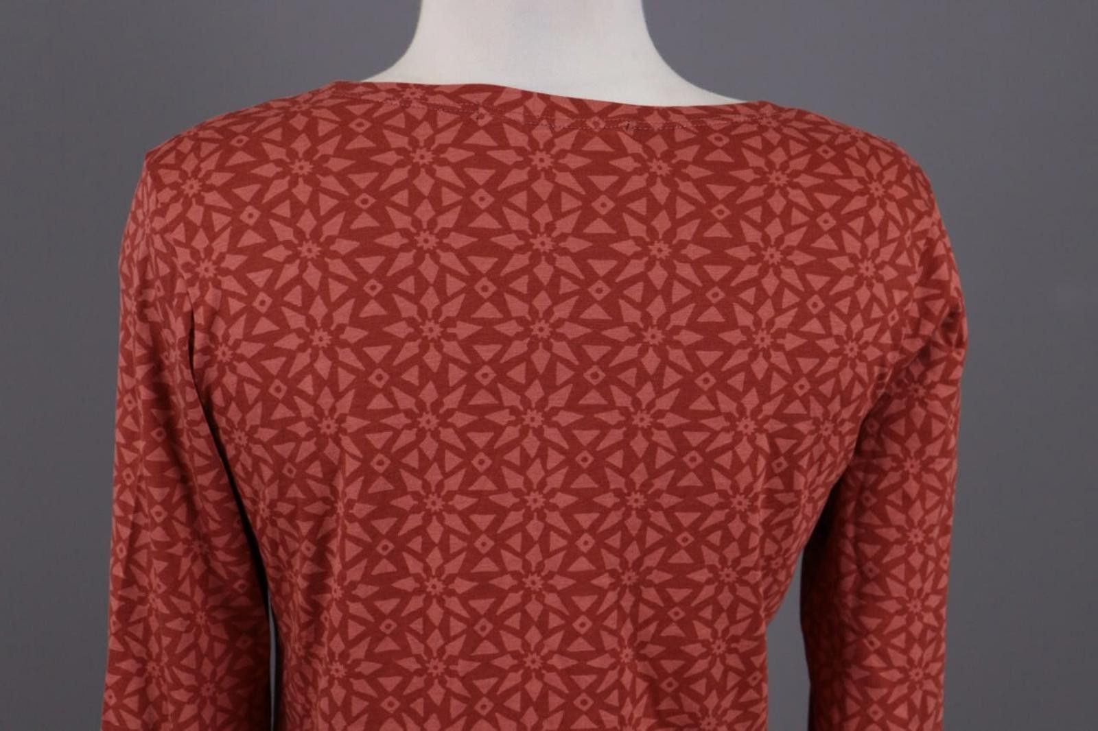 Designer Gudrun Sjorden Red Printed Tunic Shirt Size Size S Size S / US 4 / IT 40 - 8 Thumbnail