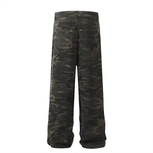 VIBE American contrast camouflage loose straight-leg work jeans Size US 32 / EU 48 - 8 Thumbnail