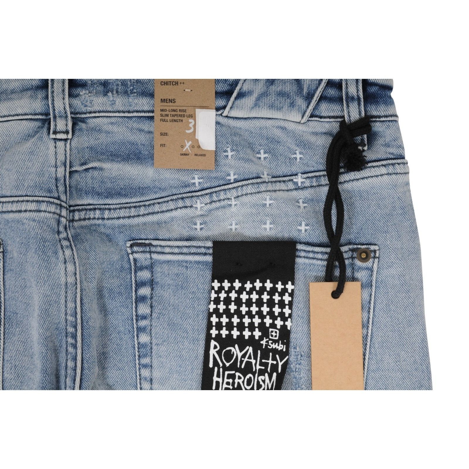Ksubi 32x32 Blue Wash Chitch Slim Fit - 01397 Size US 32 / EU 48 - 9 Thumbnail