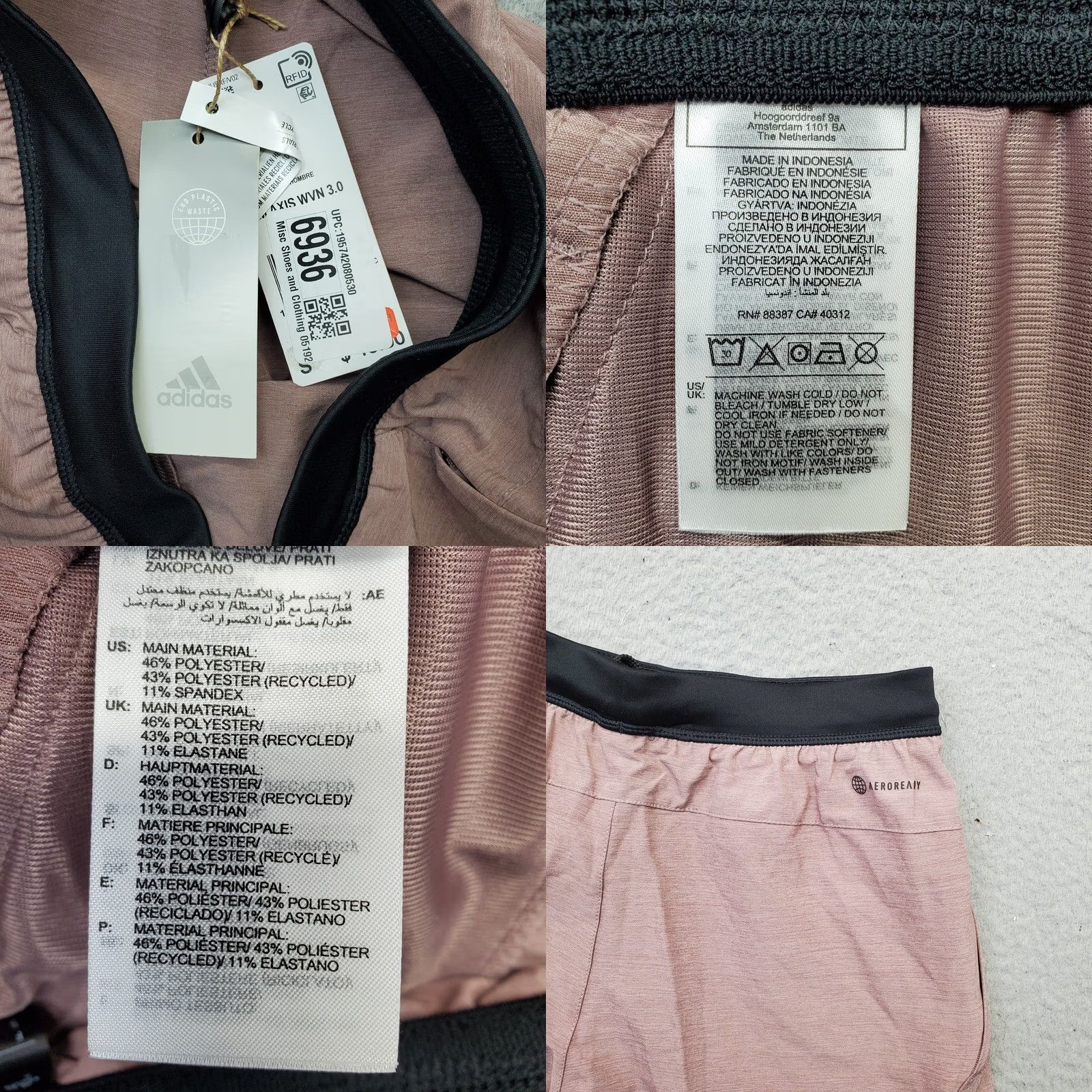 Adidas Adidas Aeroready Activewear Shorts Mens Small Multicolor Elastic Waist Beachwear Size US 29 - 8 Thumbnail