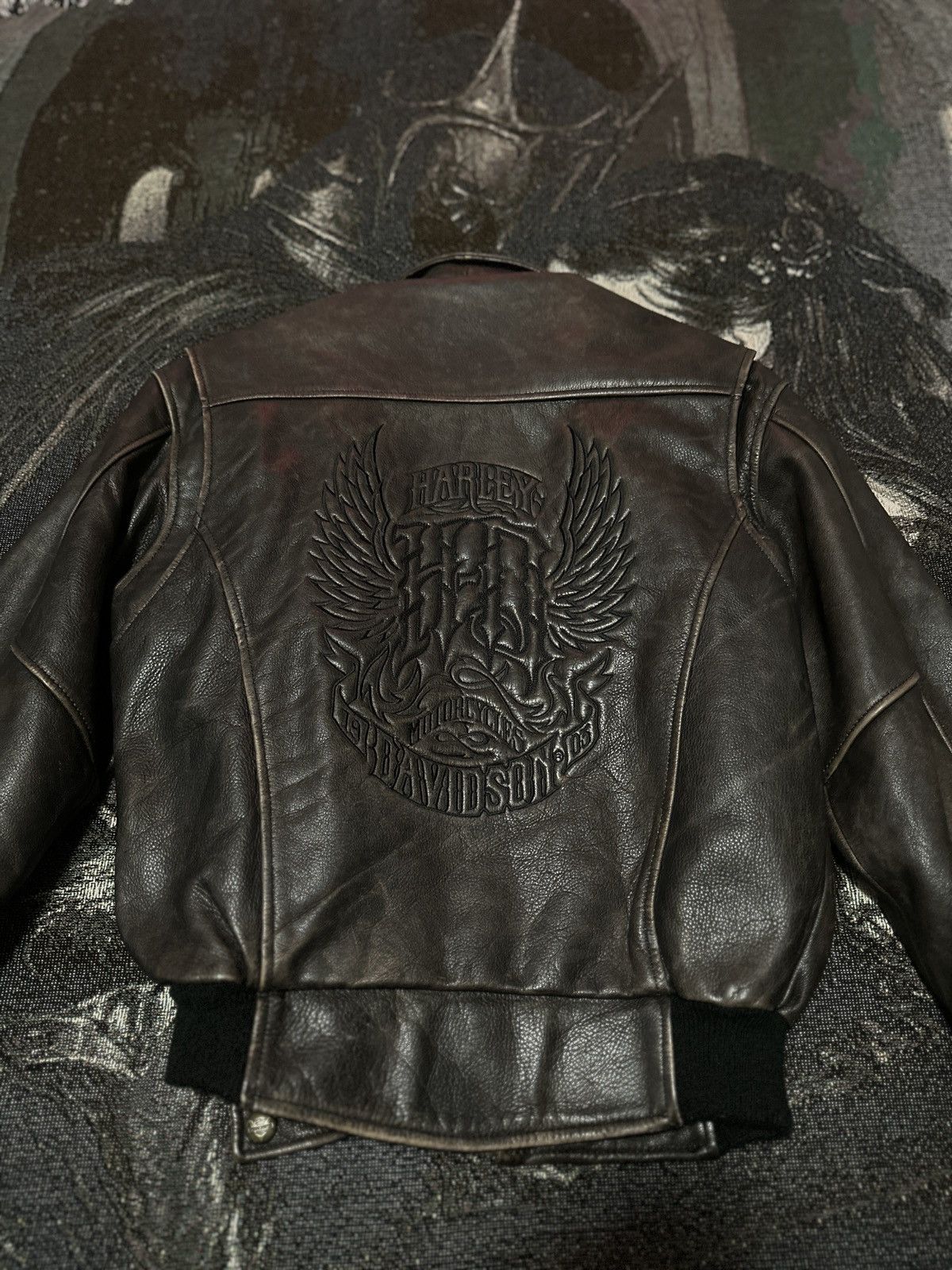 Harley Davidson Harley Davidson Brown Leather Jacket Size US XS / EU 42 / 0 - 4 Thumbnail