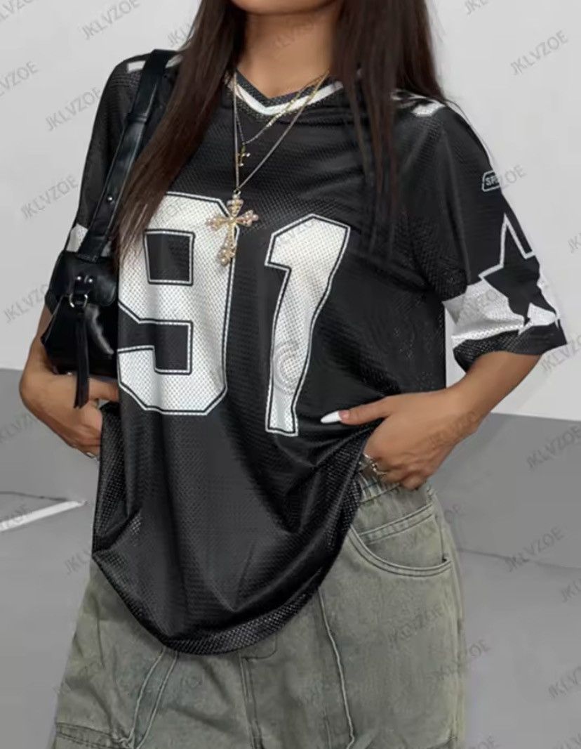 Other Y2K streetwear jersey top. Size M / US 6-8 / IT 42-44 - 1 Thumbnail