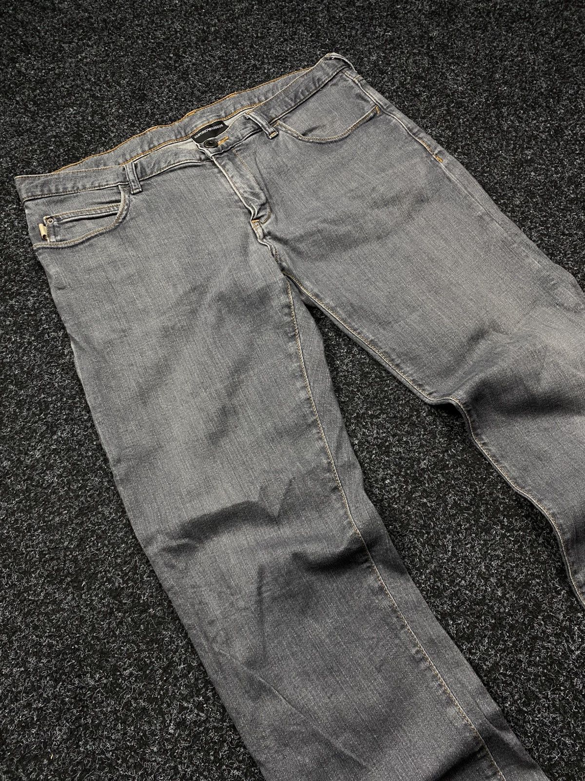 Armani × Vintage Vintage 90s Armani Jeans Baggy Pocket Logo Size US 34 / EU 50 - 6 Thumbnail