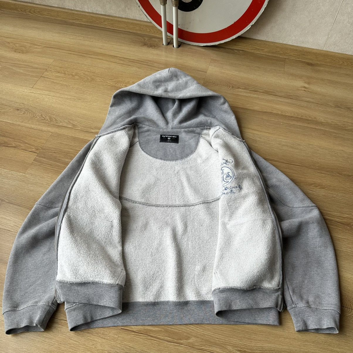 Systemic Systemic Yeezy Gap Fit Melange Balance Cropped Zip Hoodie Size US L / EU 52-54 / 3 - 11 Thumbnail