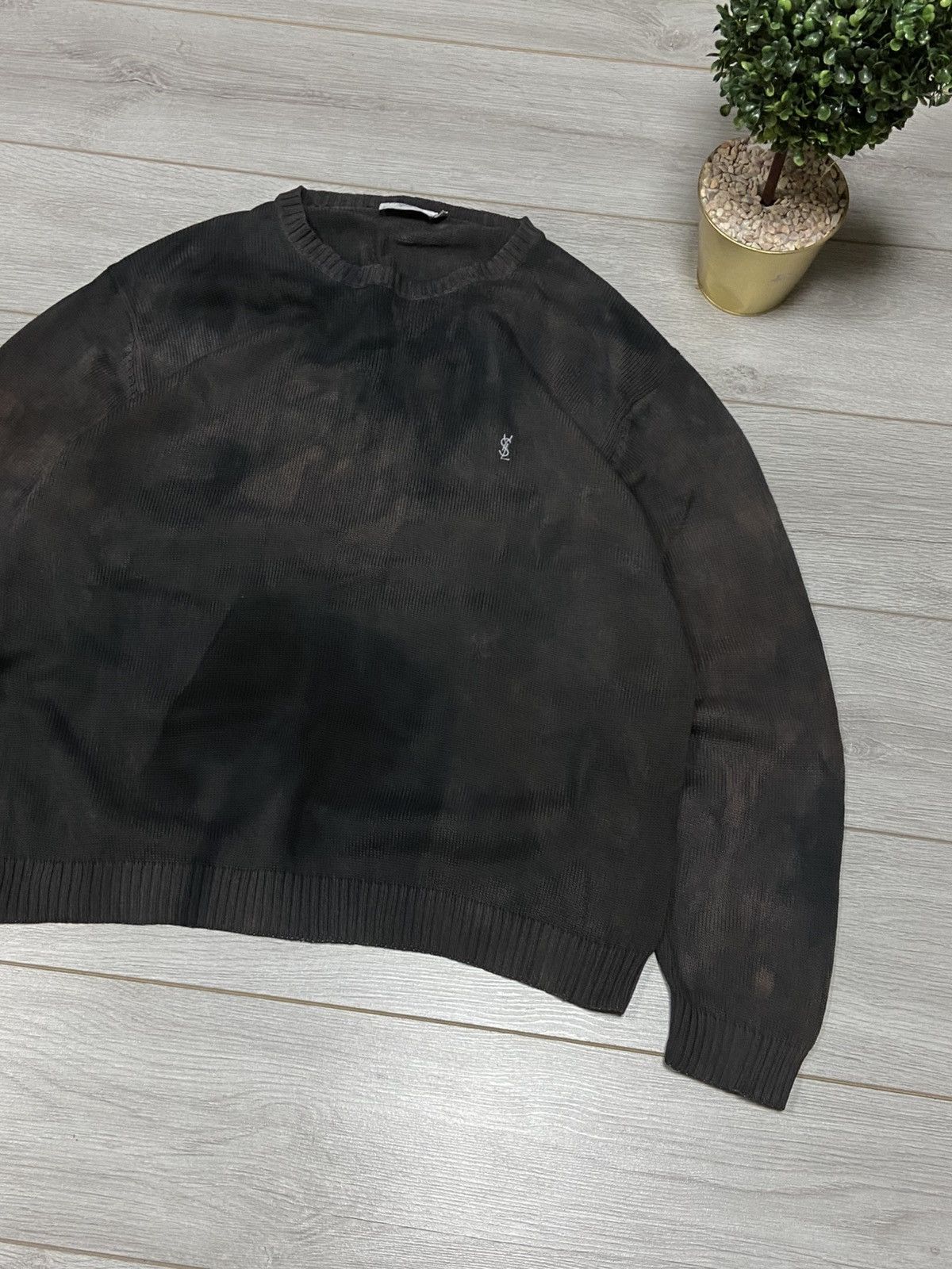 Yves Saint Laurent YSL Yves Saint Laurent tie dye vintage sweater pour homme Size US XL / EU 56 / 4 - 2 Thumbnail
