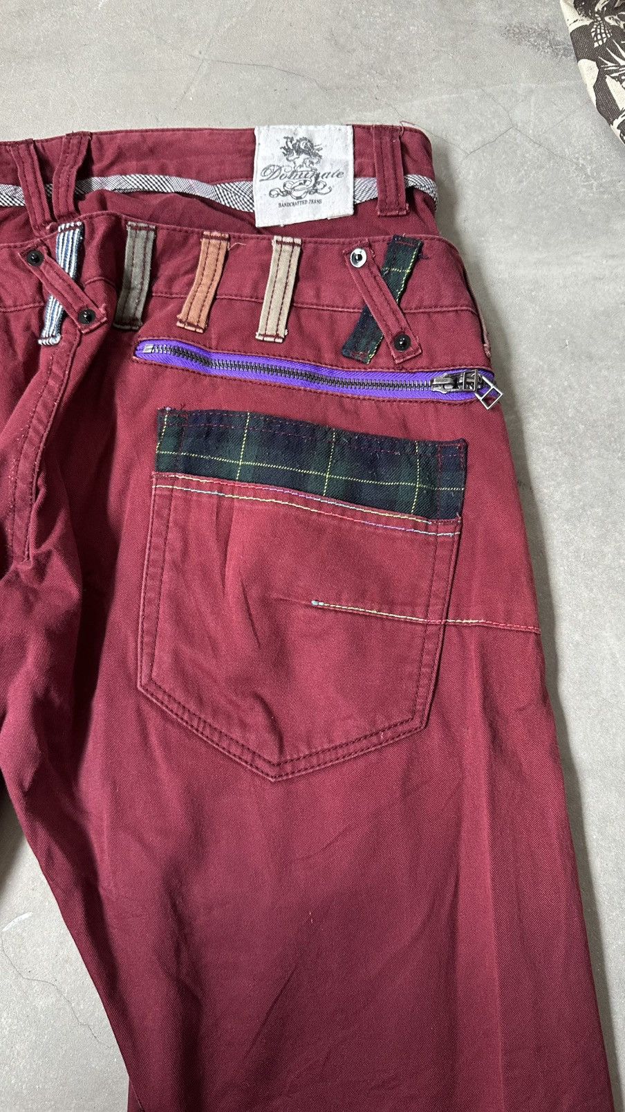 Japanese Brand DOMINATE HANDCRAFTED JEANS DOUBLE WAIST PANT Size US 36 / EU 52 - 14 Thumbnail