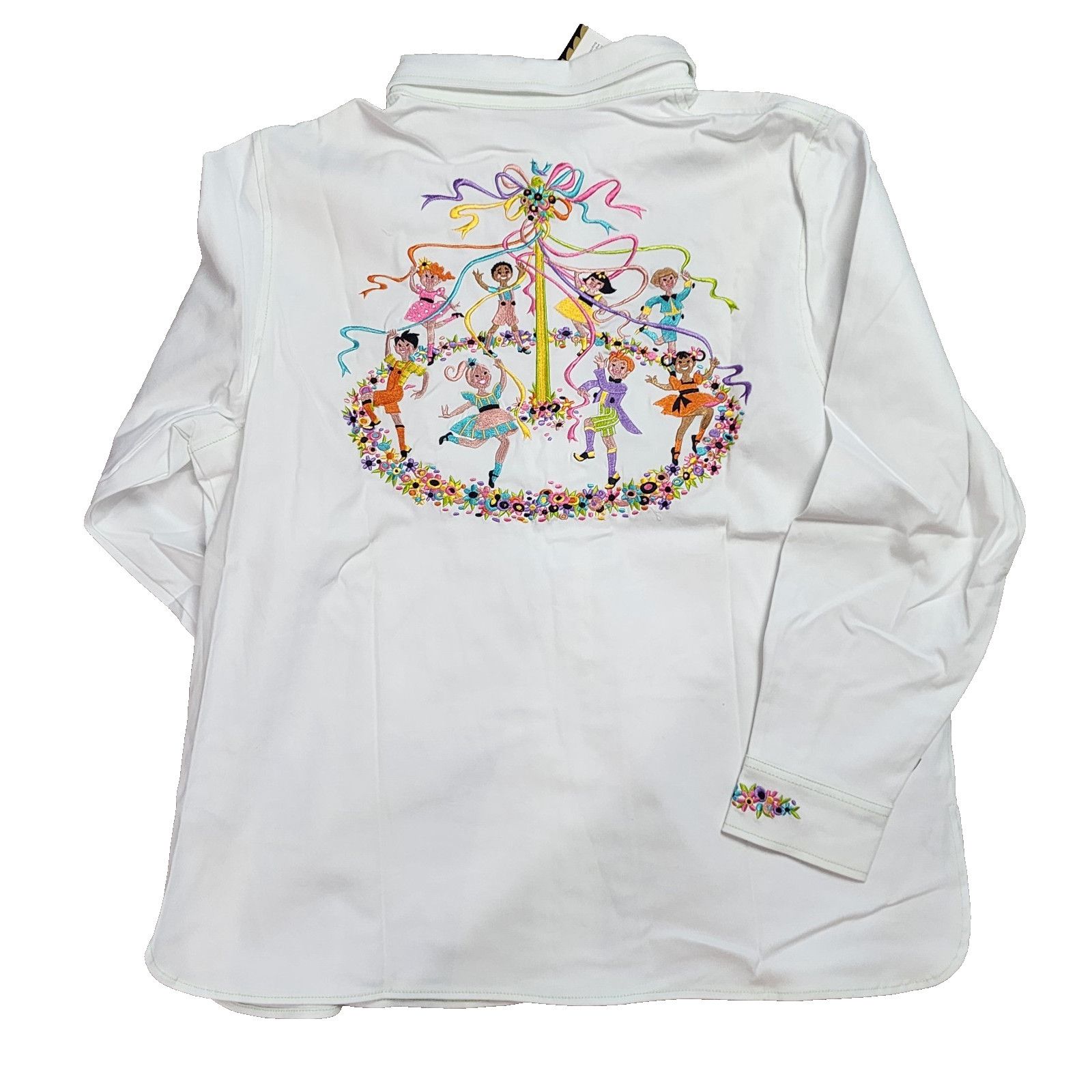 Bob Mackie Bob Mackie Embroidered Top/Coat Women XL White Maypole Size XL / US 12-14 / IT 48-50 - 2 Thumbnail