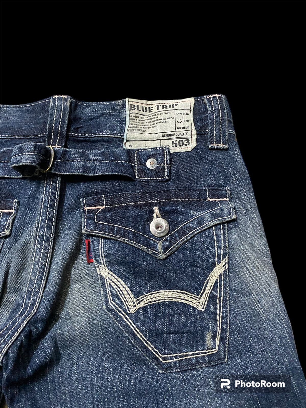 Edwin × Japanese Brand Flare Jeans Edwin 503 Low Rise Baggy Size US 29 - 13 Thumbnail