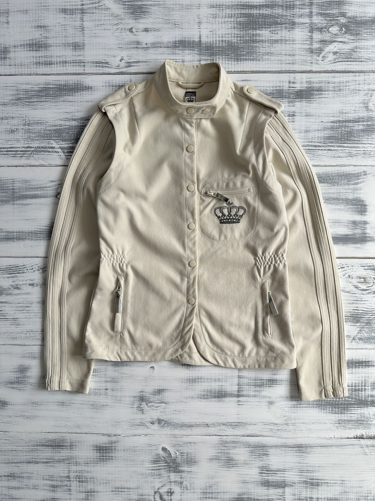 Adidas Y2K ADIDAS x Missy Elliott RESPECT ME Military Blazer Jacket Size XS / US 0-2 / IT 36-38 - 1 Thumbnail