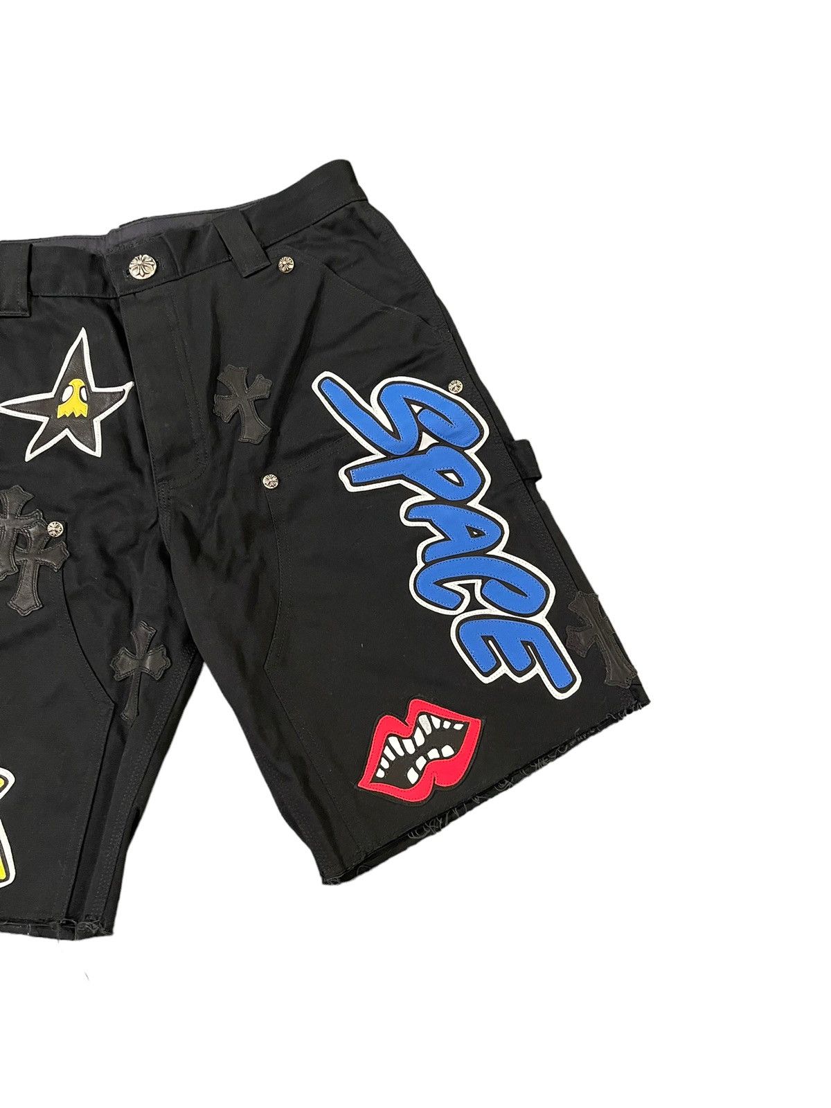 Chrome Hearts 1/5 Matty Boy Patch & Cross Patch Carpenter Shorts Size US 32 / EU 48 - 5 Thumbnail