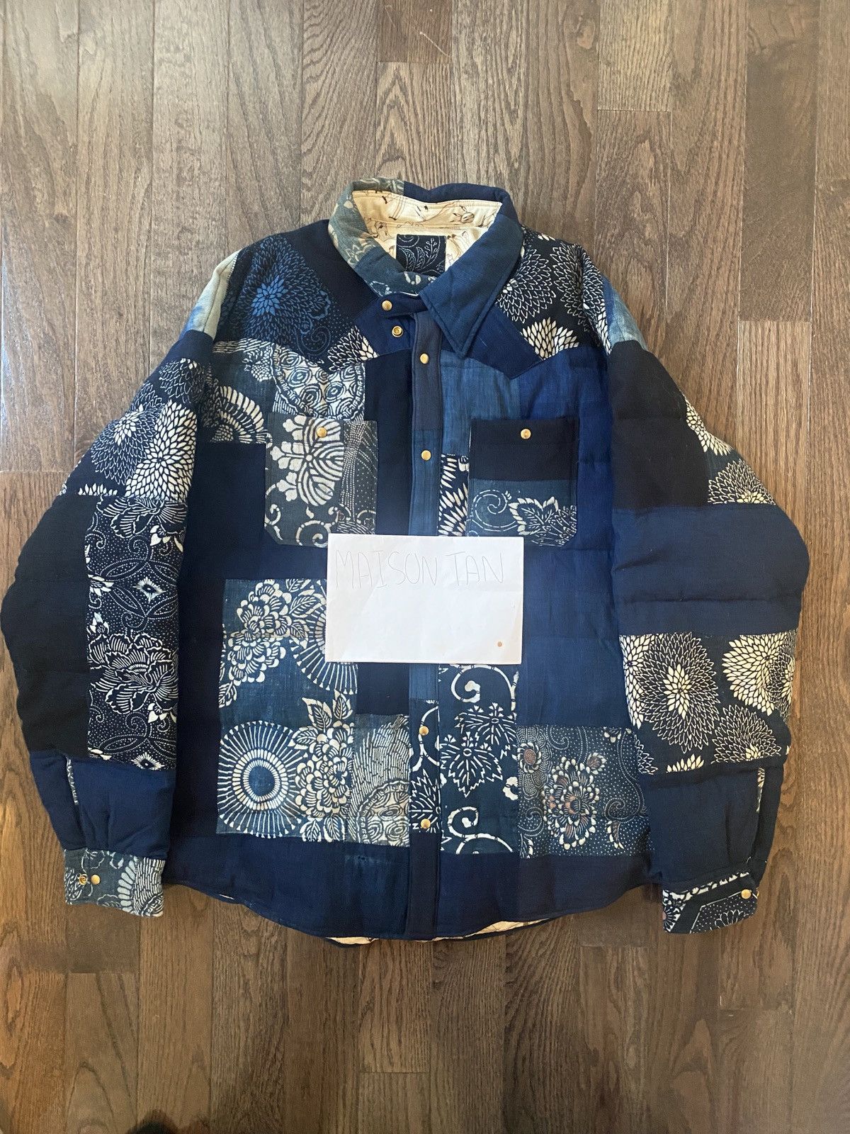 image of Visvim Kerchief Kofu Jacket in Blue, Men's (Size XL)