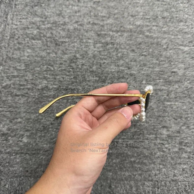 Louis Vuitton Louis Vuitton Show style pearl sunglasses Size ONE SIZE - 4 Thumbnail