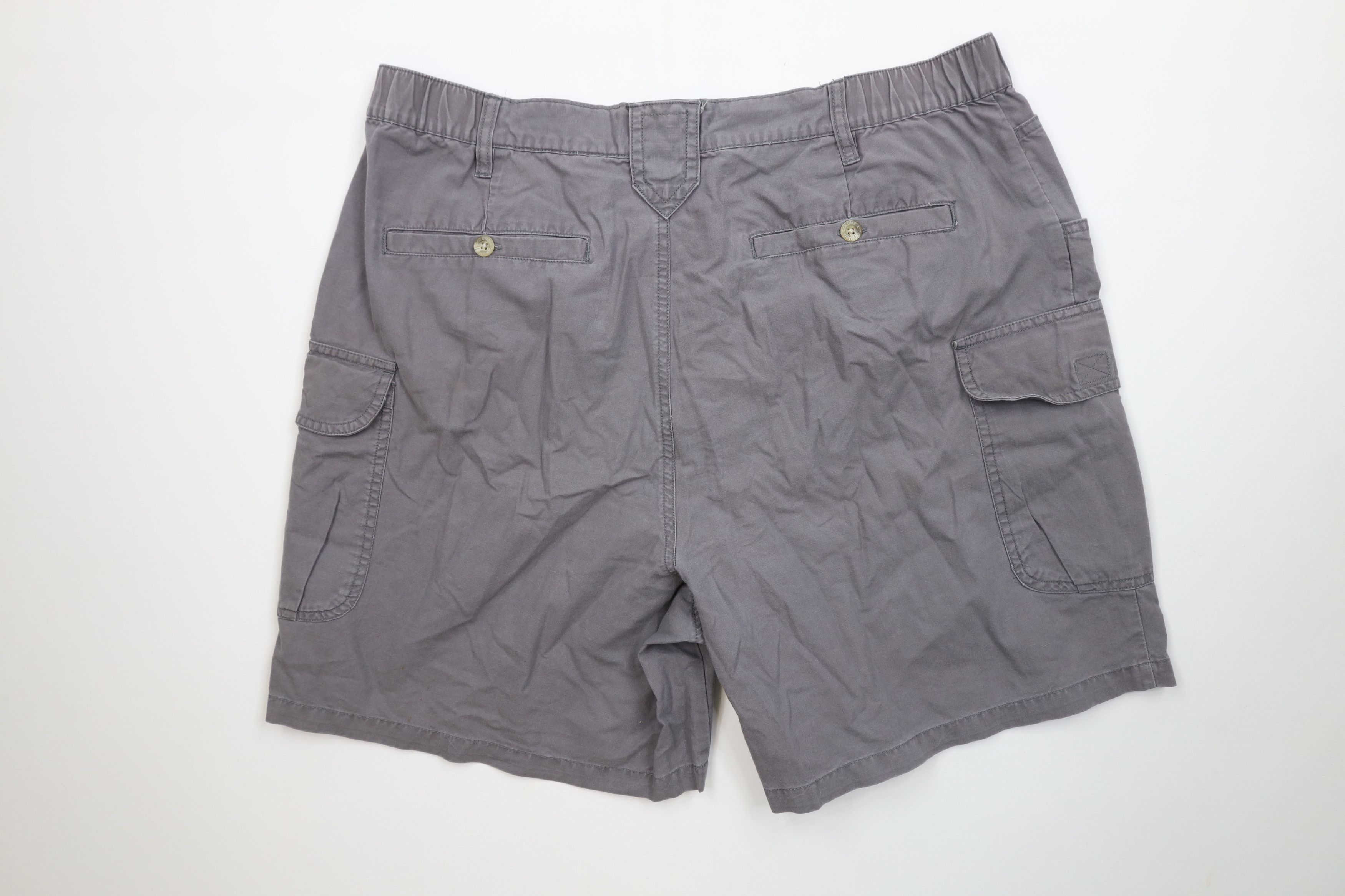 Columbia Vintage 90s Columbia Spell Out Above Knee Cargo Shorts Gray Size US 38 / EU 54 - 9 Thumbnail