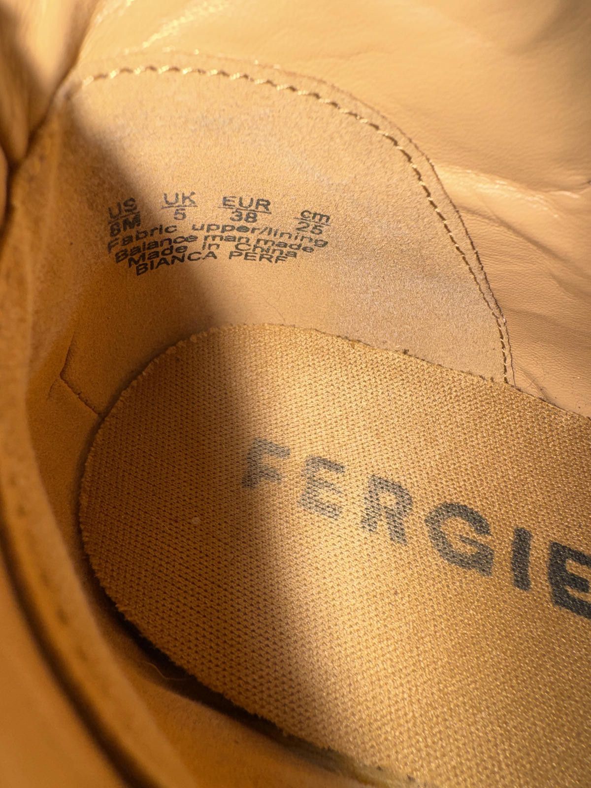 Other Fergie Tan Suede Ankle Boots with Block Heel Size US 8 / IT 38 - 4 Thumbnail