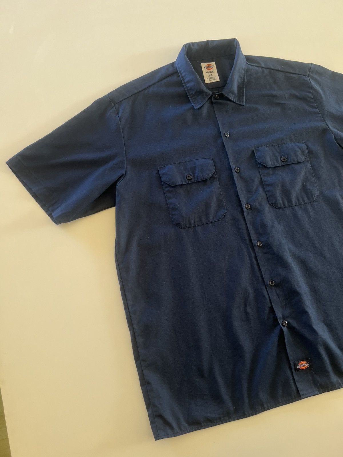 Vintage Vintage Dickies Work Shirt Button Up Double Pocket Size US XL / EU 56 / 4 - 2 Thumbnail