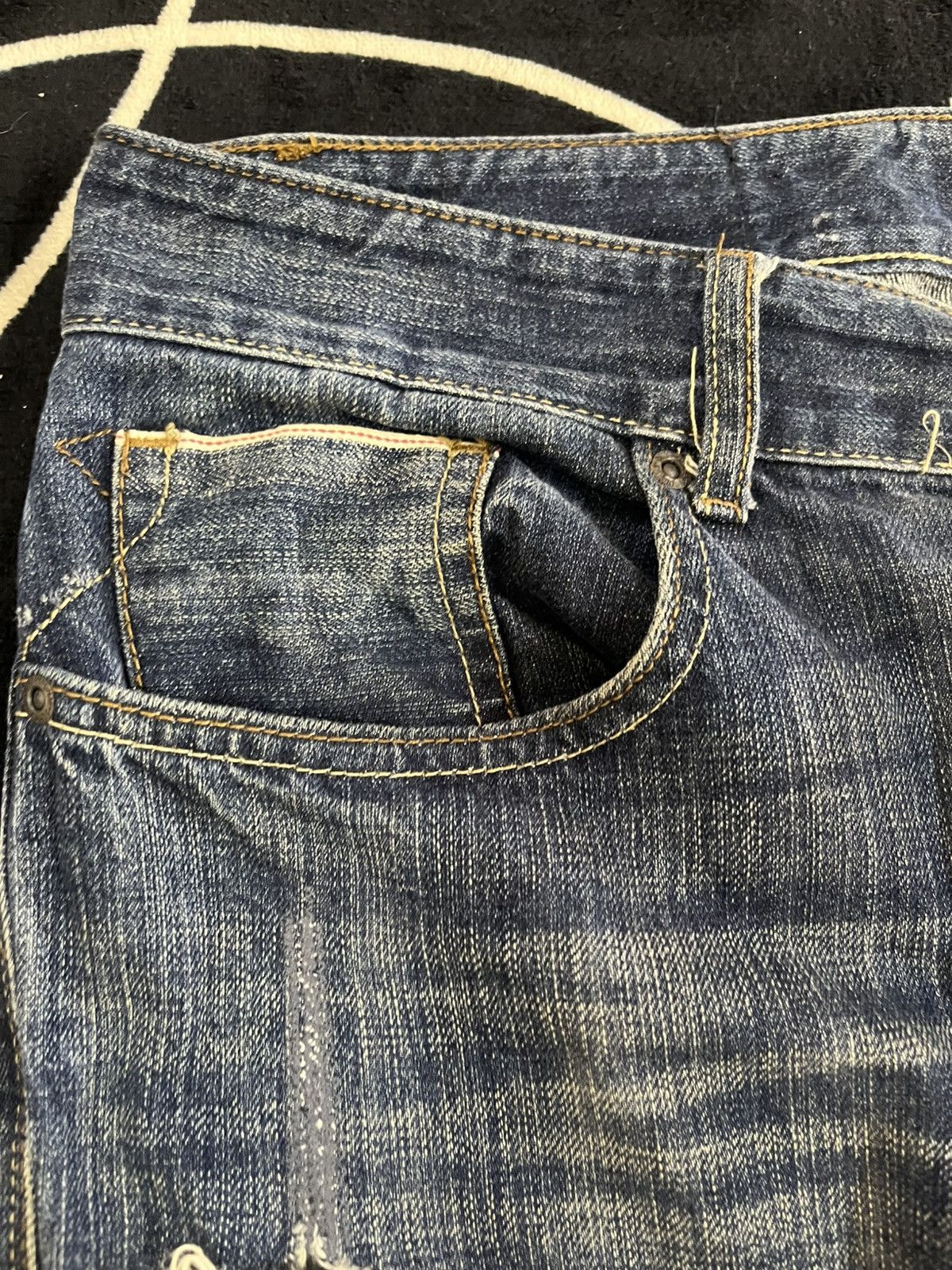Denim & Supply Ralph Lauren × Ralph Lauren Vintage Denim&Supply Ralph Lauren Selvedge Distressed Dneim Size US 34 / EU 50 - 10 Thumbnail