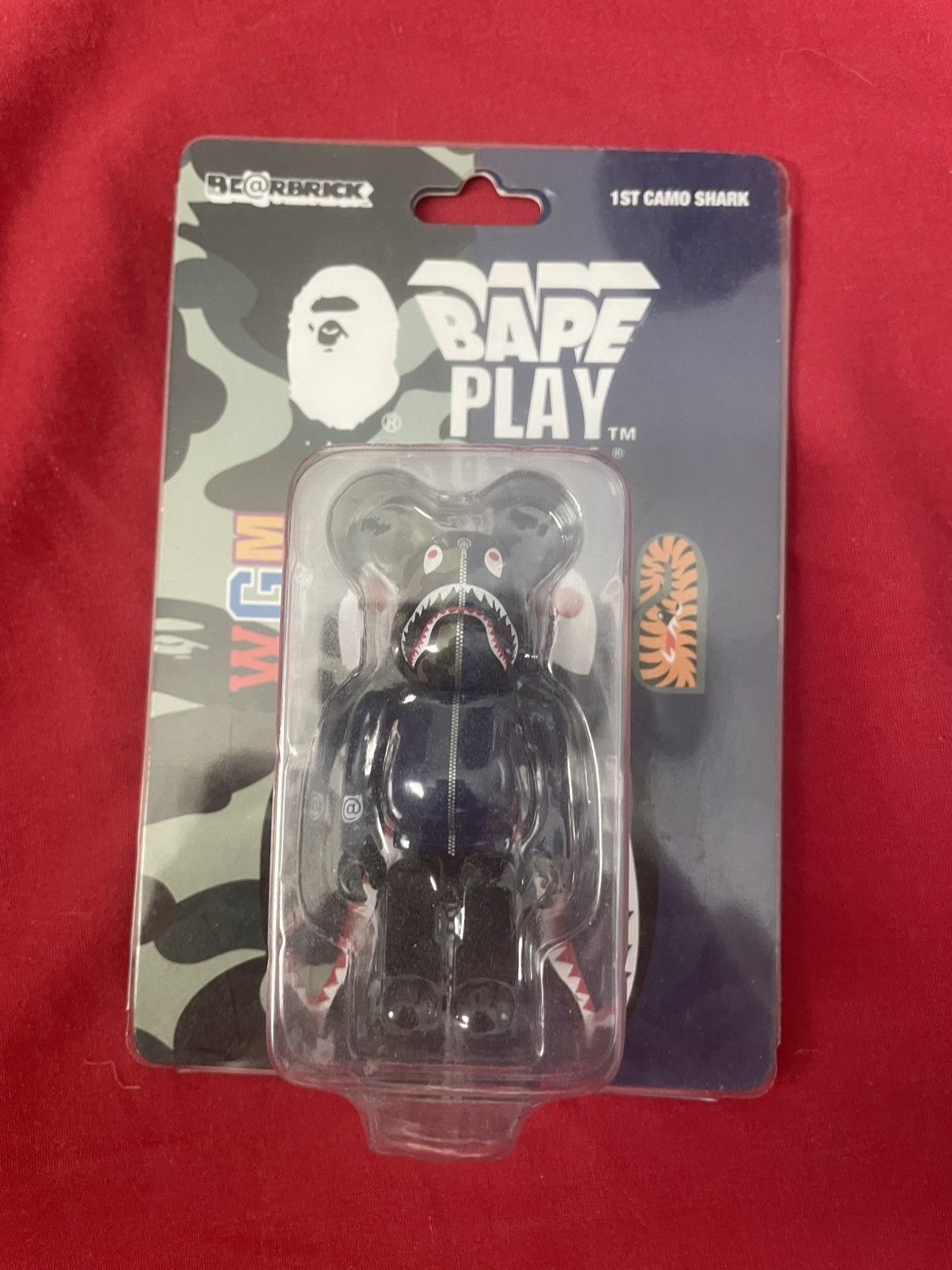 Bape BAPE 1st Camo Navy Blue Shark Bearbrick 100% Size ONE SIZE - 1 Thumbnail