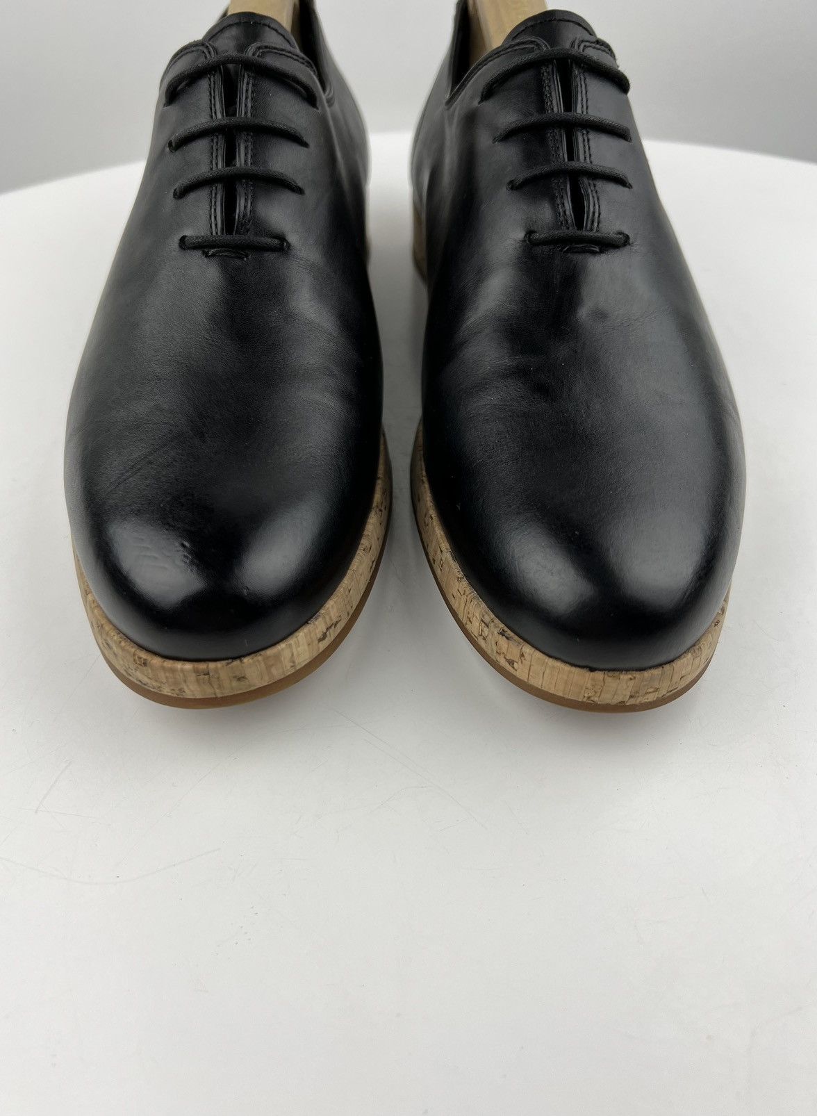 Givenchy GIVENCHY Oxfords Leather Shoes Lace Up Cork Soles Black Mens Size US 8 / EU 41 - 4 Thumbnail