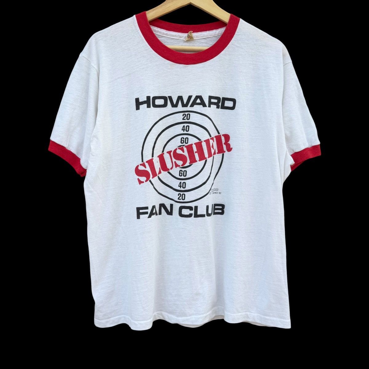 Other Vintage 80s Howard Slusher Fan Club Screen Stars Ringer Tee Size US XL / EU 56 / 4 - 1 Thumbnail