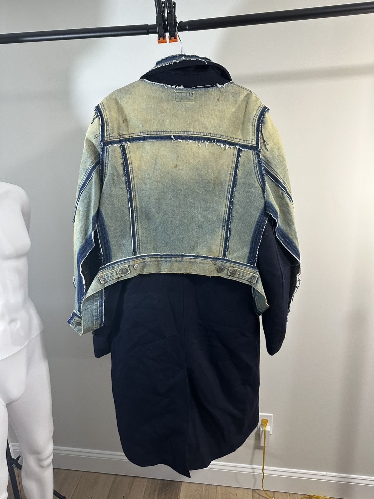 Maison Margiela Maison Margiela “Rare” Double Denim Peacoat Size US XL / EU 56 / 4 - 5 Thumbnail