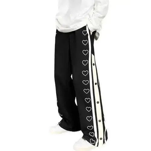 VIBE Heart Print Striped Sweatpants Size US 30 / EU 46 - 7 Thumbnail