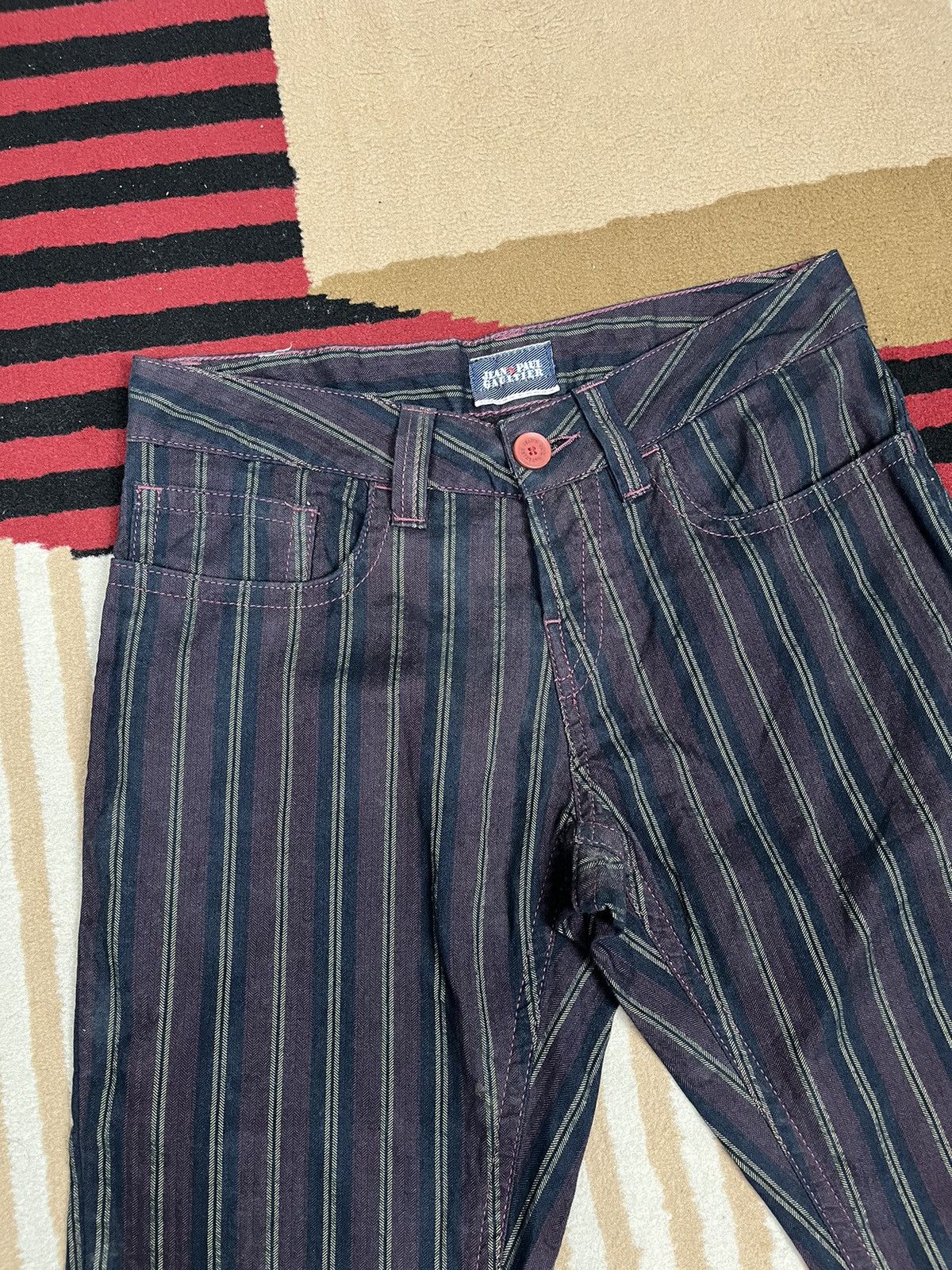 Jean Paul Gaultier Jean’s Paul Gaultier Streep Jeans Pants Size US 30 / EU 46 - 7 Thumbnail