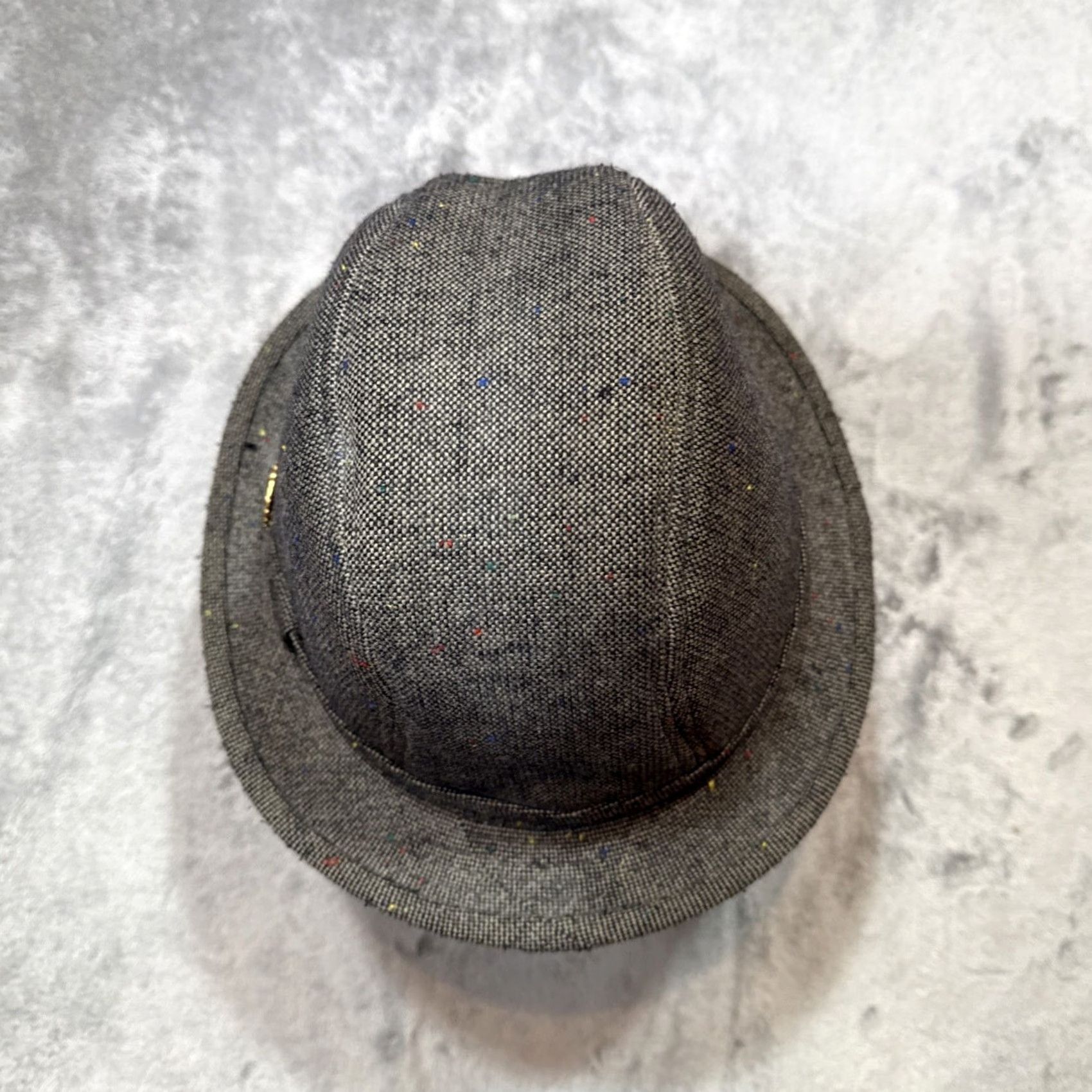 Pendleton VINTAGE Pendleton Fedora Hat Mens Size L Tweed Wool Speckled Gray 70s Walking Hat Size ONE SIZE - 5 Thumbnail