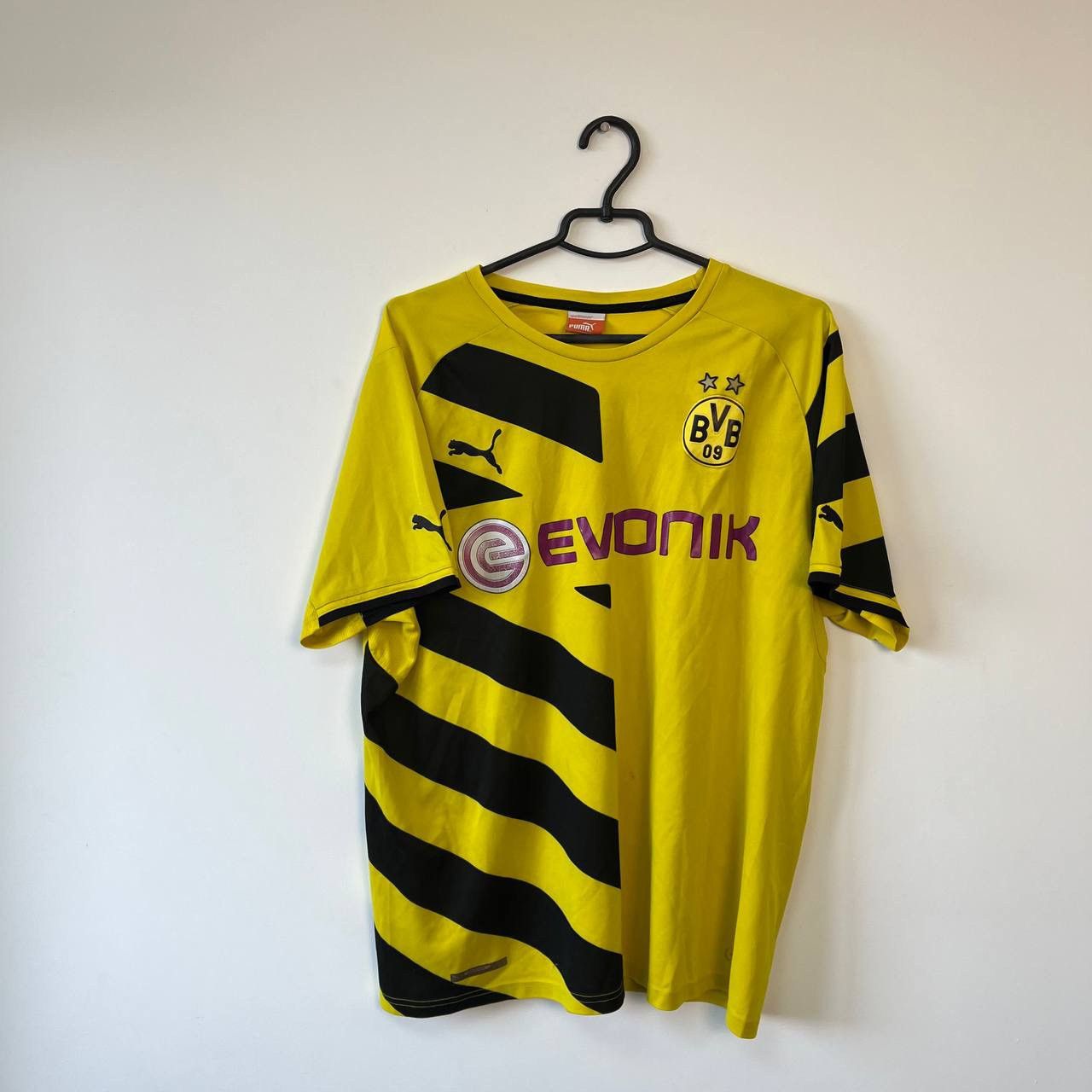 Puma BORUSSIA DORTMUND 2014 2015 HOME SHIRT FOOTBALL SOCCER PUMA Size US XL / EU 56 / 4 - 1 Thumbnail