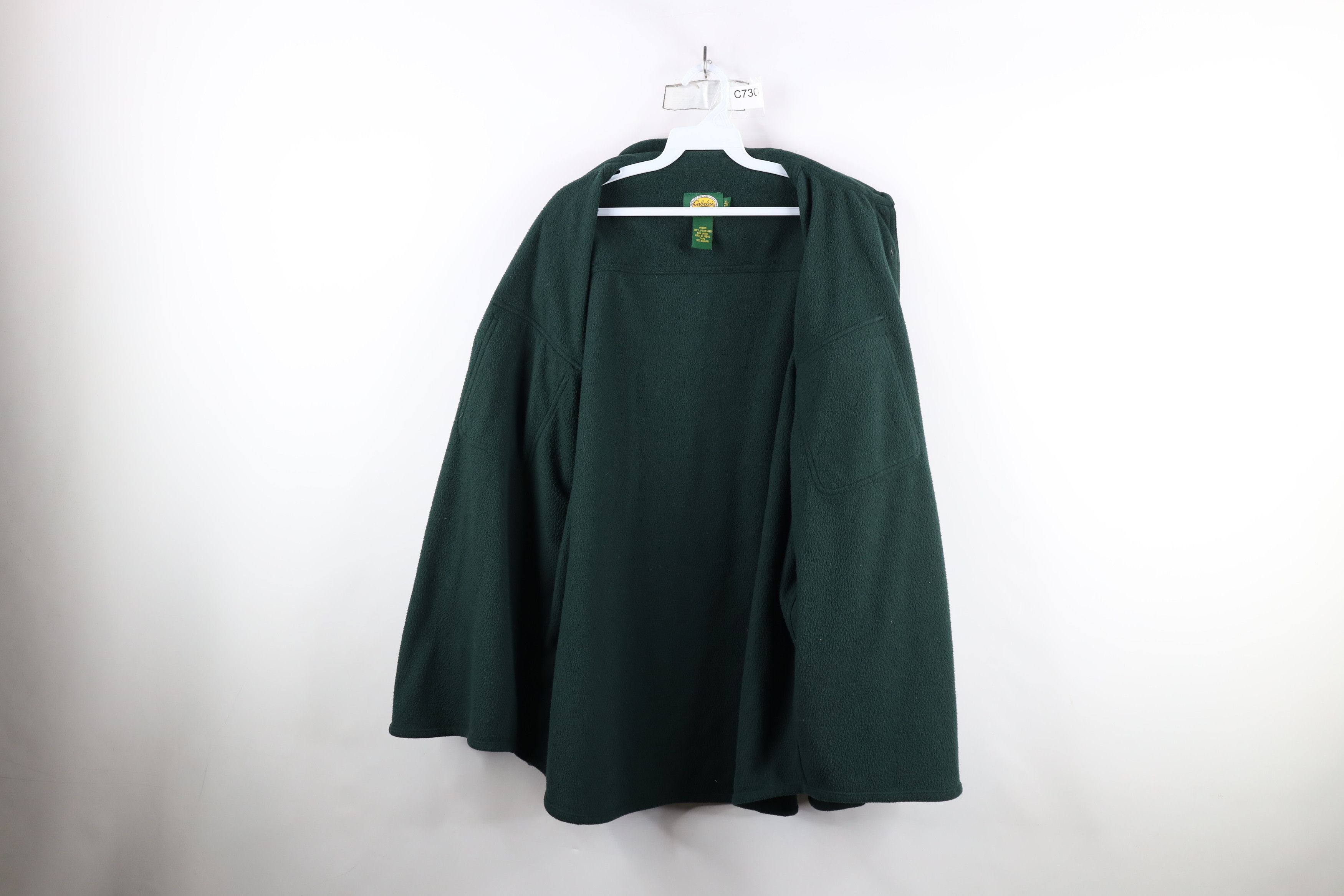 Cabelas × Vintage Vintage 90s Cabelas Fleece Collared Button Shirt Jacket Jac Size US XL / EU 56 / 4 - 8 Thumbnail