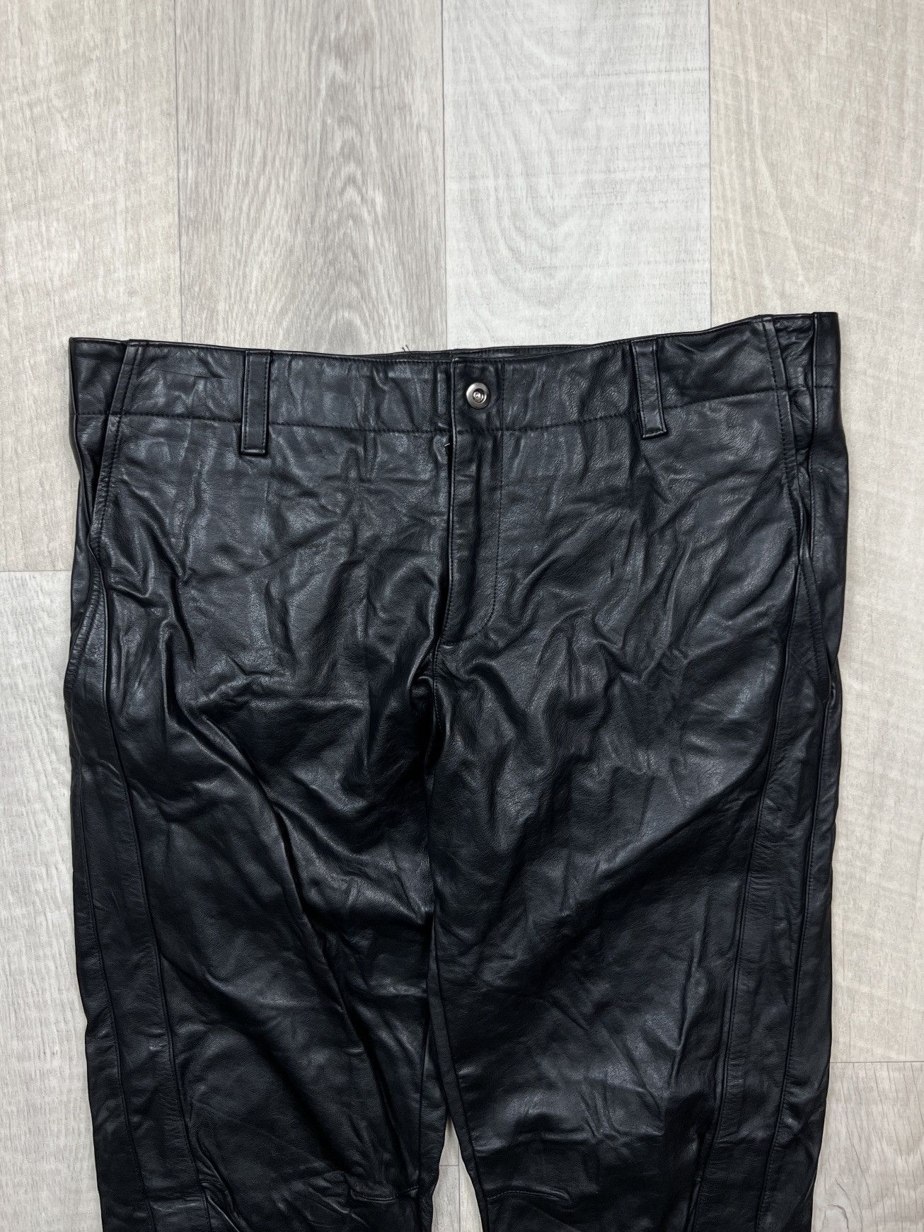 Kith KITH Made in USA Cowhide Leather Pants (Y0263) Size US 33 - 3 Thumbnail