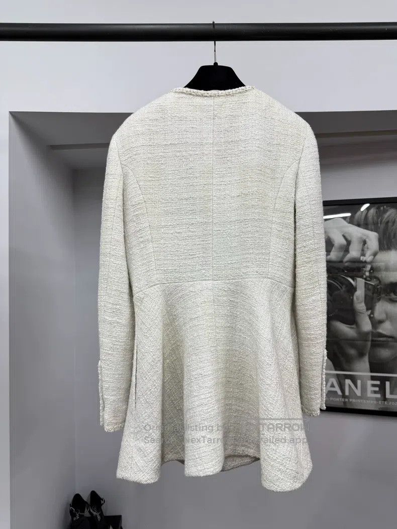 Chanel Chanel 23S white woven jacket Size XS / US 0-2 / IT 36-38 - 3 Thumbnail
