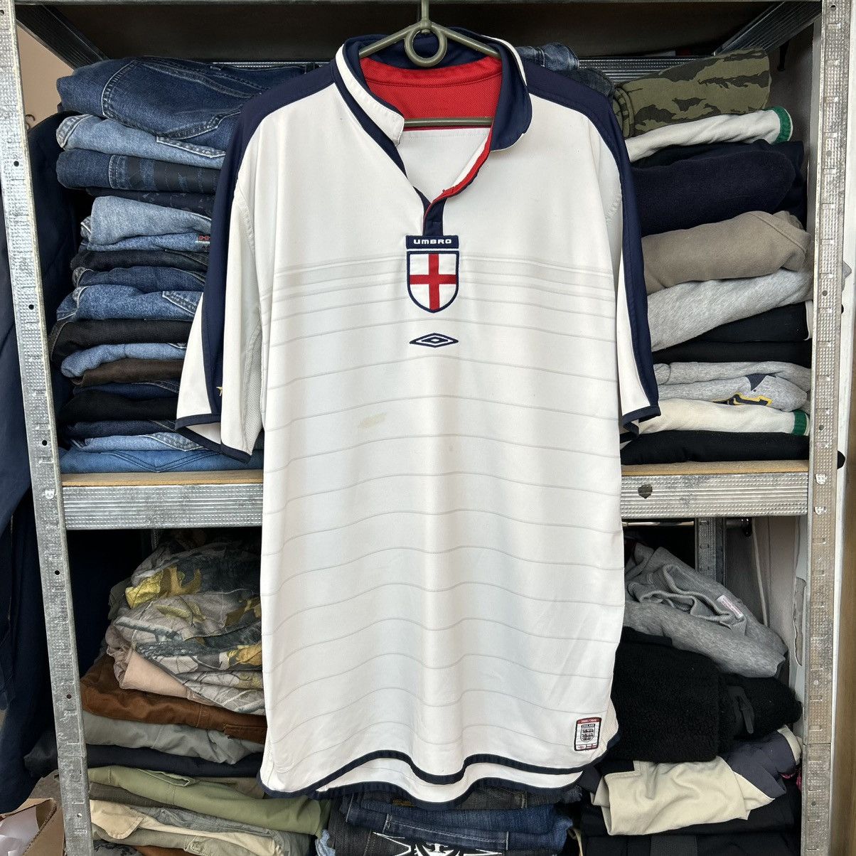 Umbro Vintage Umbro England 2003-2005 Home Two sided jersey Size US XL / EU 56 / 4 - 1 Thumbnail