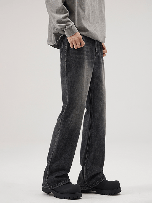 Japanese Brand × Jean American baggy retro scimitar flared distressed jeans Size US 32 / EU 48 - 4 Thumbnail