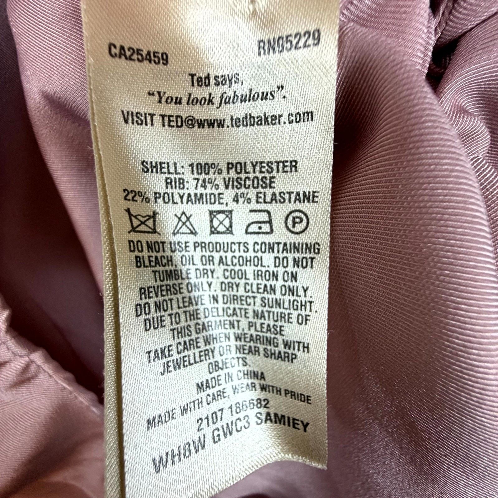 Ted Baker Ted Baker Ted Says Relax Samiey Ruched Satin Top Womens Pink Size XS / US 0-2 / IT 36-38 - 6 Thumbnail