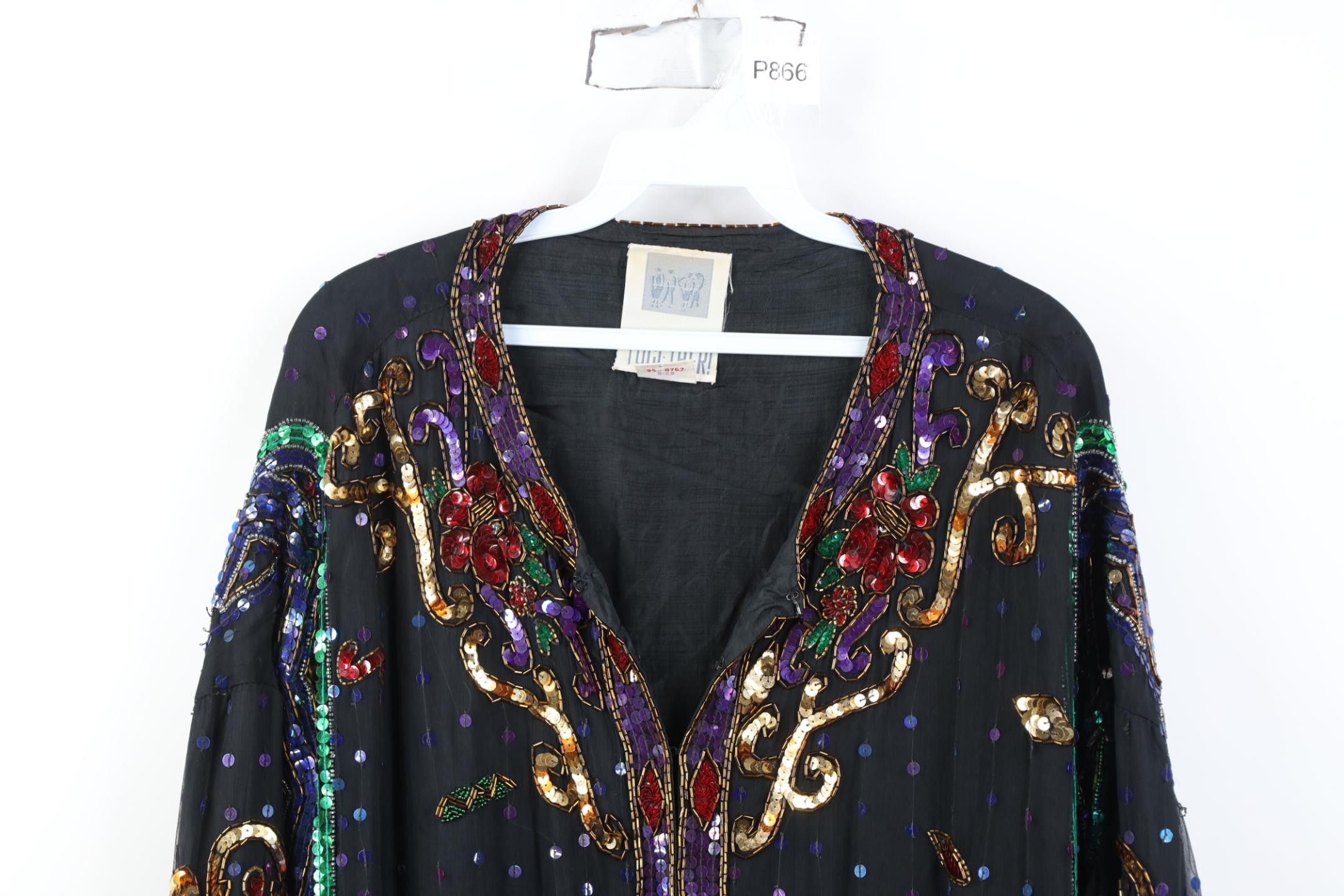 Vintage Vintage 80s 90s Together Arabian Nights Evening Jacket Glam Size 3XL / US 20-22 - 2 Thumbnail