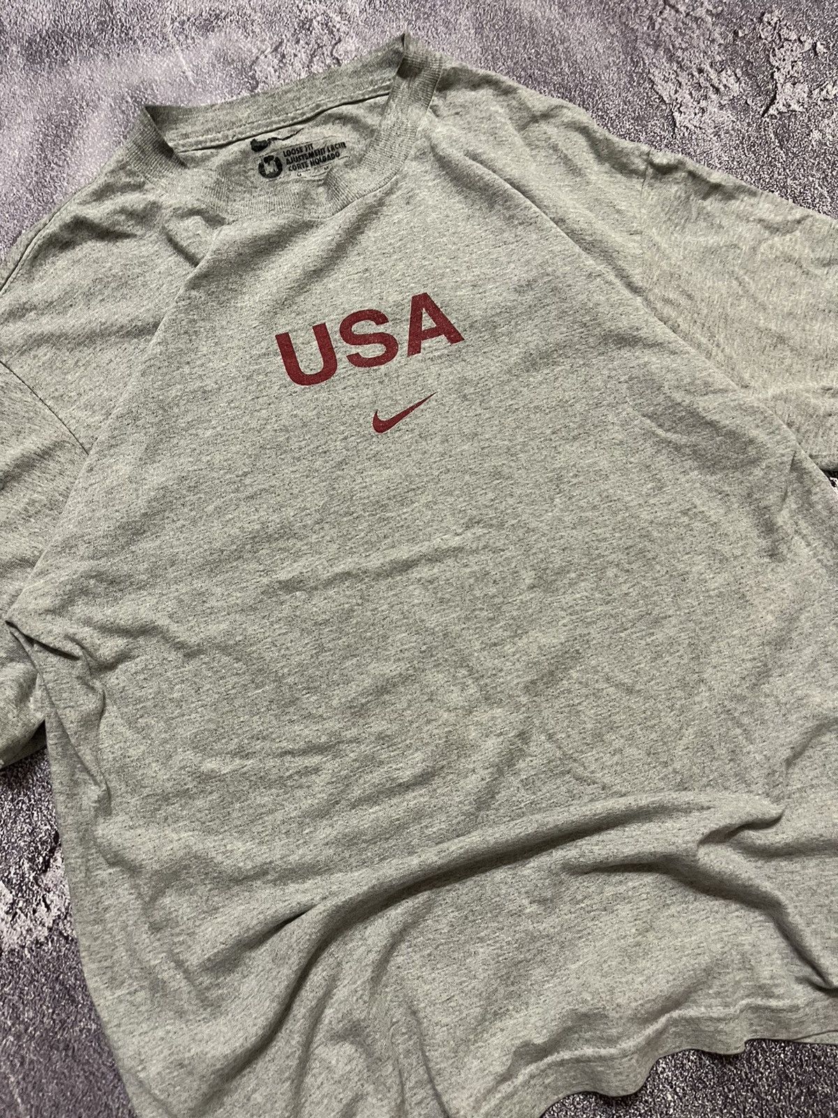 Nike vintage center swoosh nike usa tee shirt Size US M / EU 48-50 / 2 - 2 Thumbnail