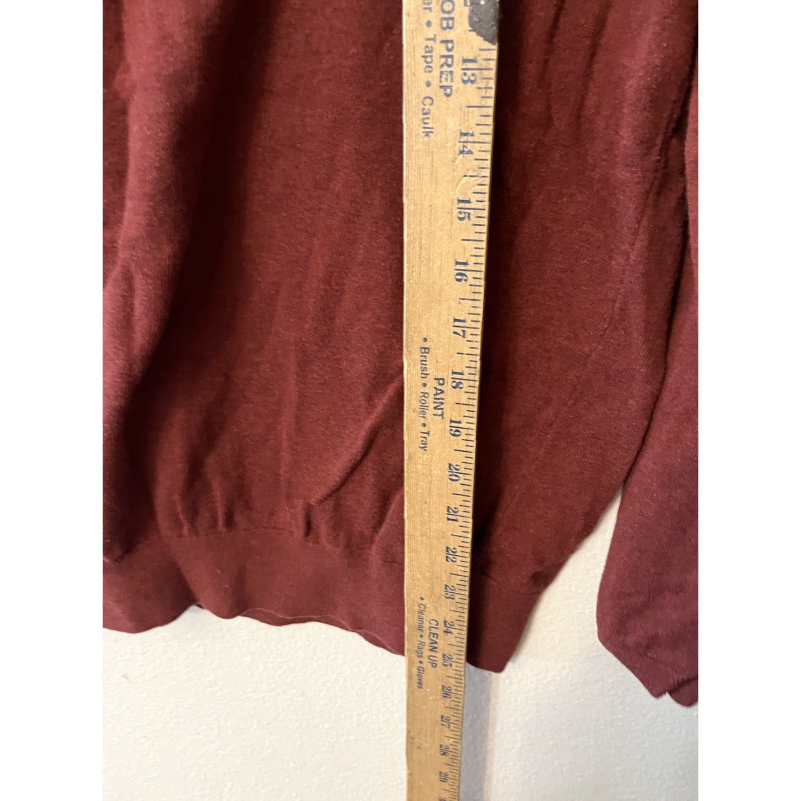 H&M H&M Crew Neck Sweater - Maroon Slim Fit Pullover - Men's Medium Casual Knit Shirt - 90s? No decade given. Size US M / EU 48-50 / 2 - 4 Thumbnail