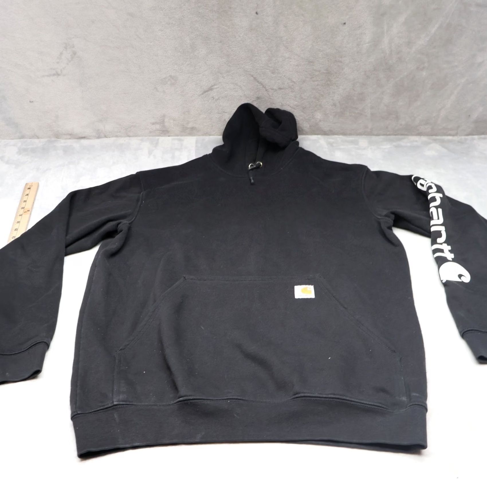 Carhartt Carhartt Hoodie Men Medium Black Iconic Logo Sleeve Graphic Loose Fit Sweatshirt Size US M / EU 48-50 / 2 - 2 Thumbnail