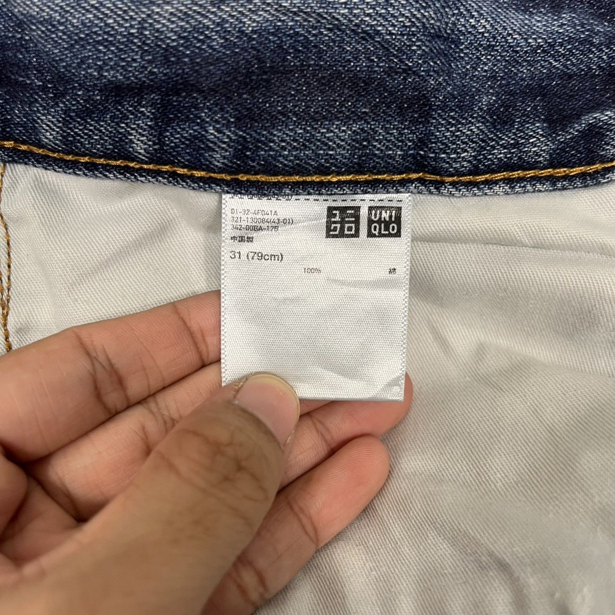 Japanese Brand Vintage Japanese Designer Selvedge Distressed Denim Jeans Size US 31 - 19 Thumbnail