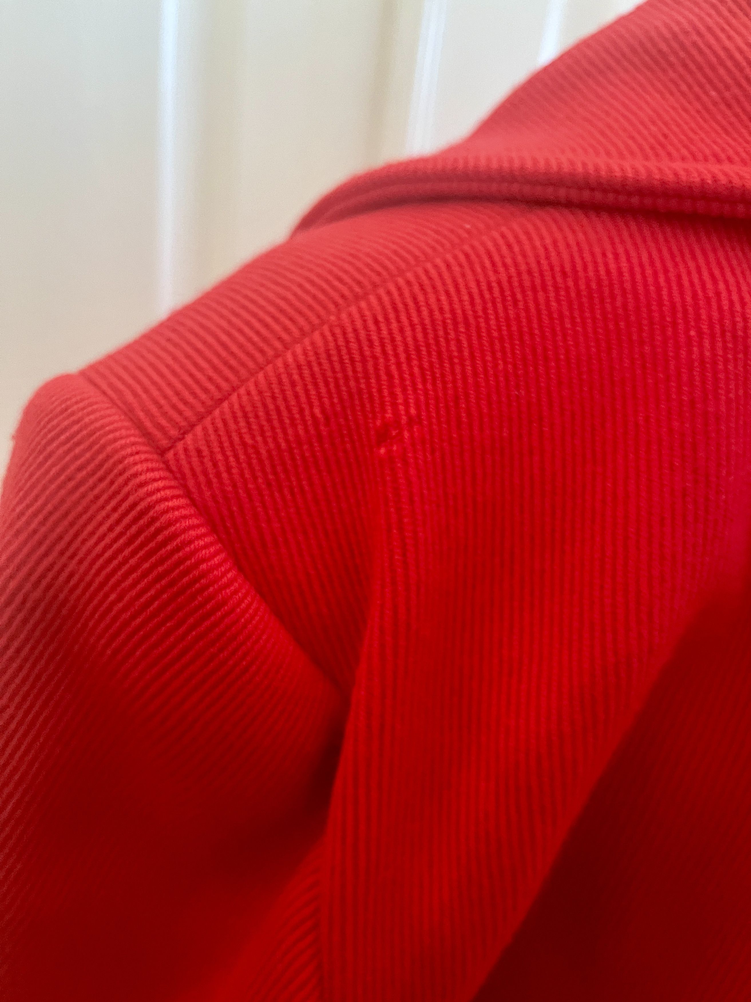 Valentino Vintage Valentino Boutique Red Tweed Peaked Lapel Coat Italy Size M / US 6-8 / IT 42-44 - 7 Thumbnail