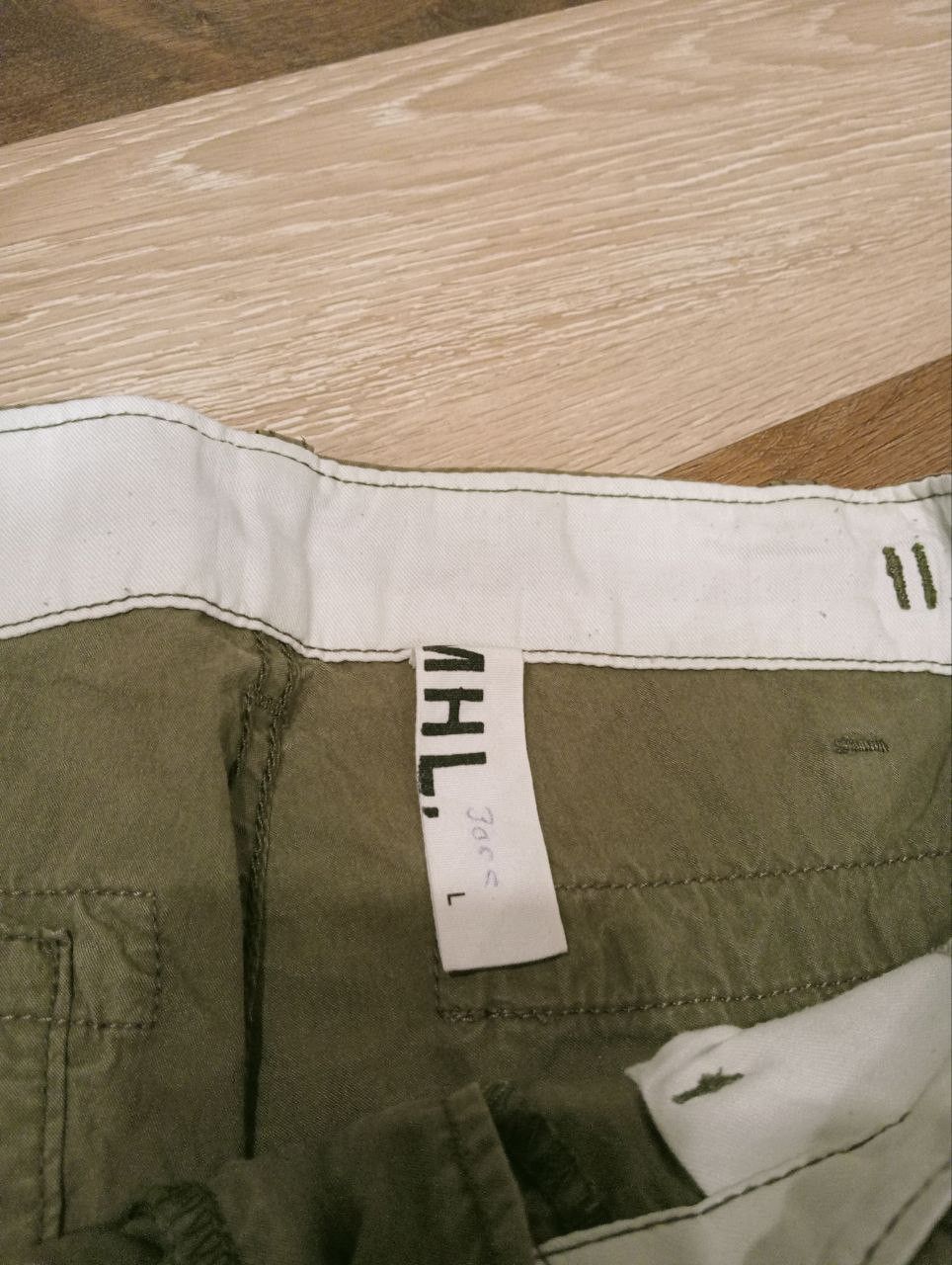 Margaret Howell MARGARET HOWELL X ALPHA INDUSTRIES GREEN ARMY PANTS - SIZE L Size US 34 / EU 50 - 5 Thumbnail