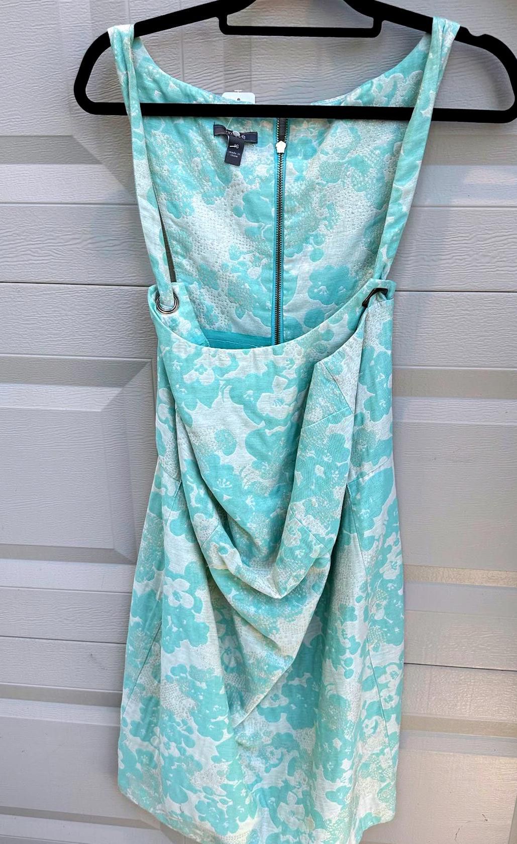 Mickey Mouse Elegant Mint Green Floral Dress by Muse Size XXL / US 16-18 / IT 52-54 - 1 Thumbnail