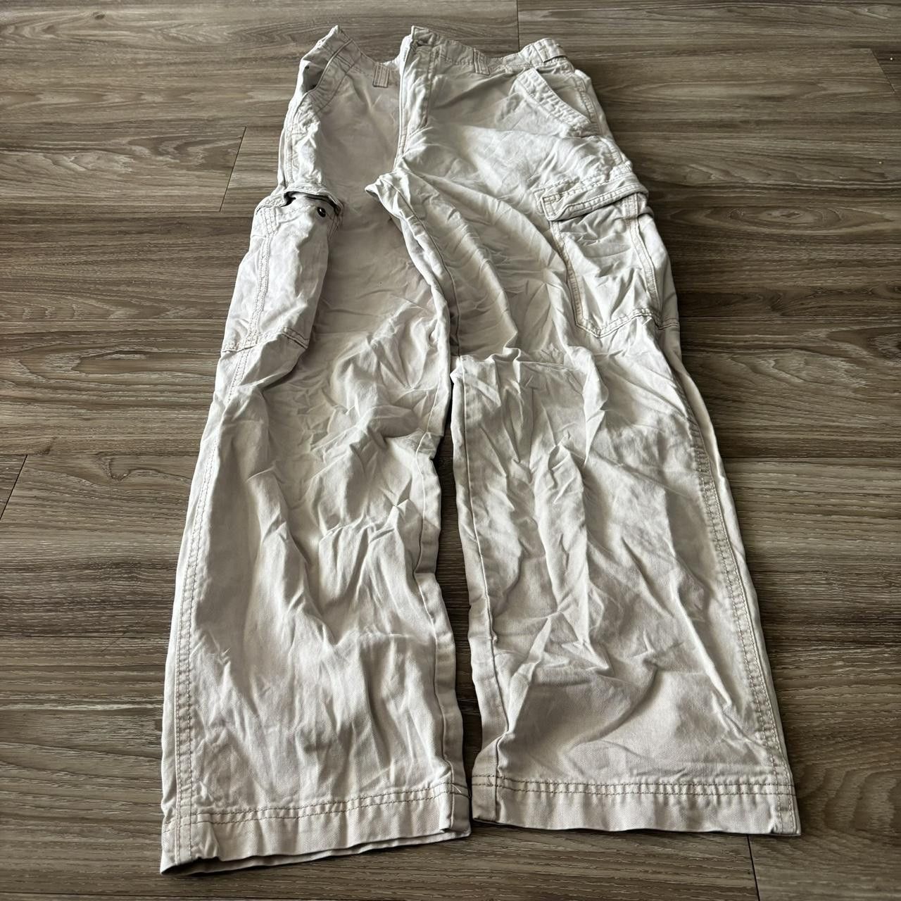 Vintage Crazy Vintage Y2K/2000s Cream Cargo Essential Casual Pants! 30x30 Size US 30 / EU 46 - 3 Thumbnail