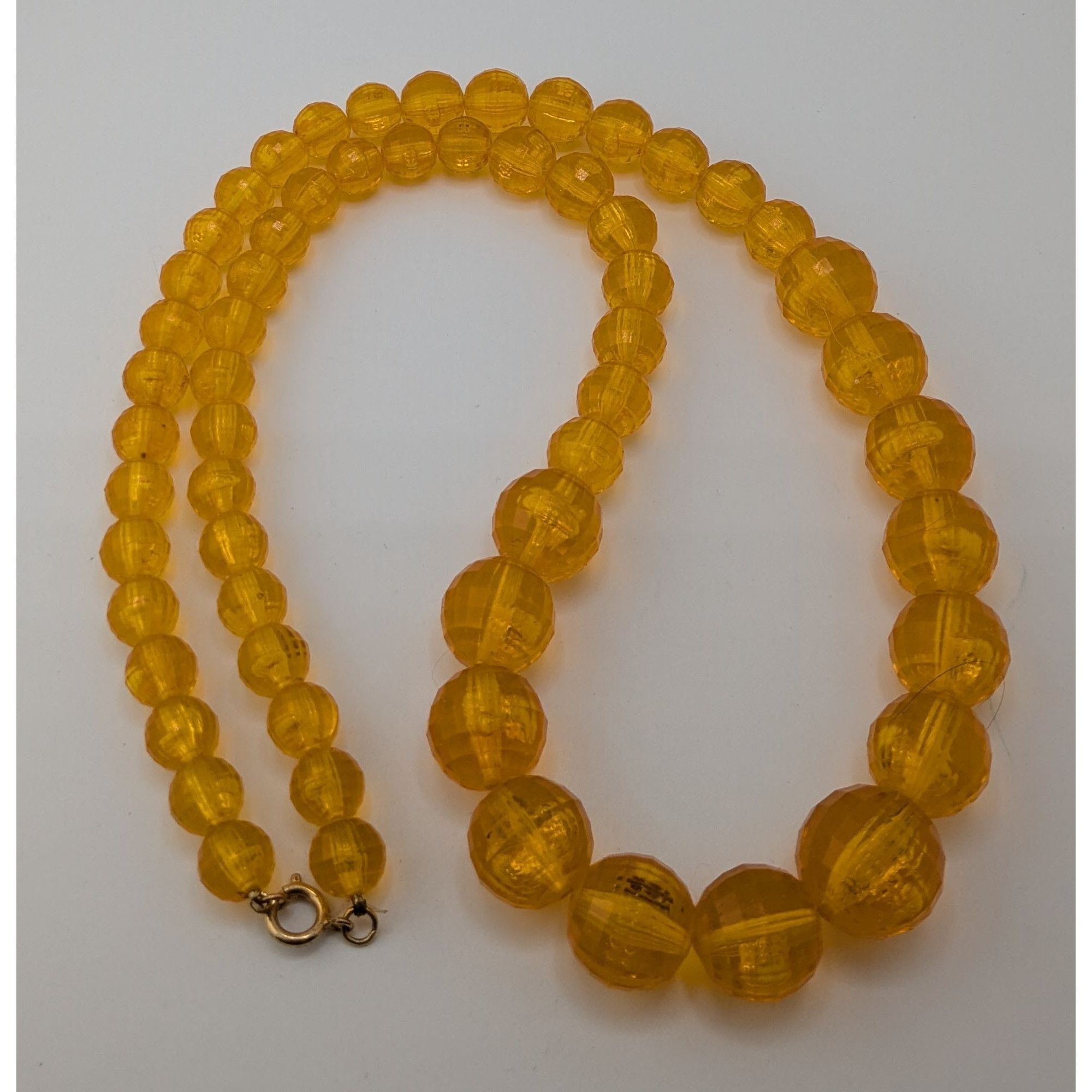 Other Vintage Retro Orange/Yellow Faceted Beaded Necklace Size ONE SIZE - 6 Thumbnail