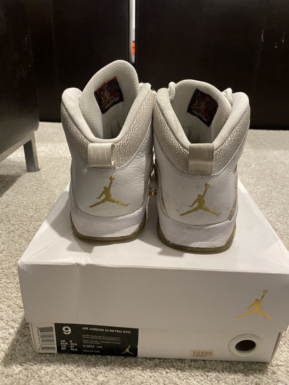 Jordan Brand Air Jordan 10 Retro Ovo Size US 9 / EU 42 - 4 Thumbnail