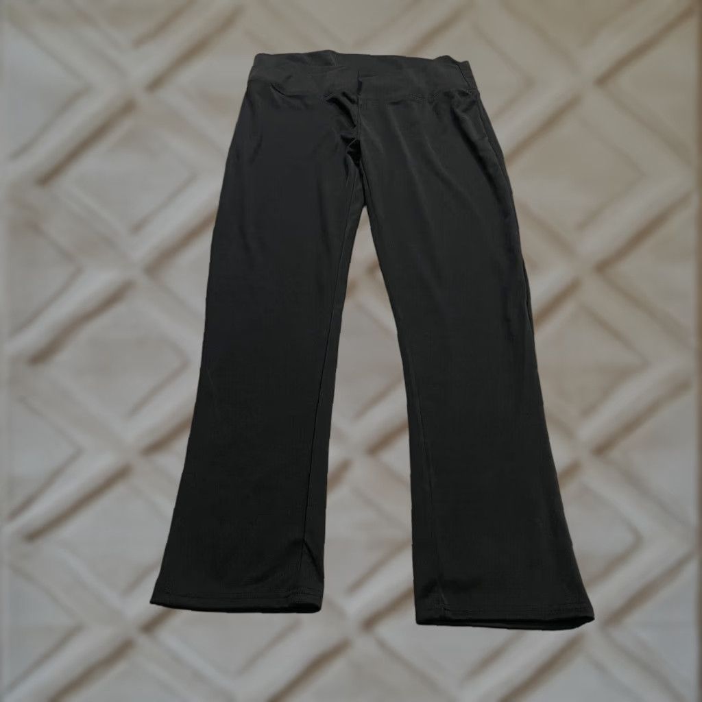 Vintage Unbranded Active Pants Women XL Black Straight Leg Athletic Running 30x34 Adult Female Athleticwear 30in Waist 34in Inseam Size 40" / US 18 - 1 Thumbnail