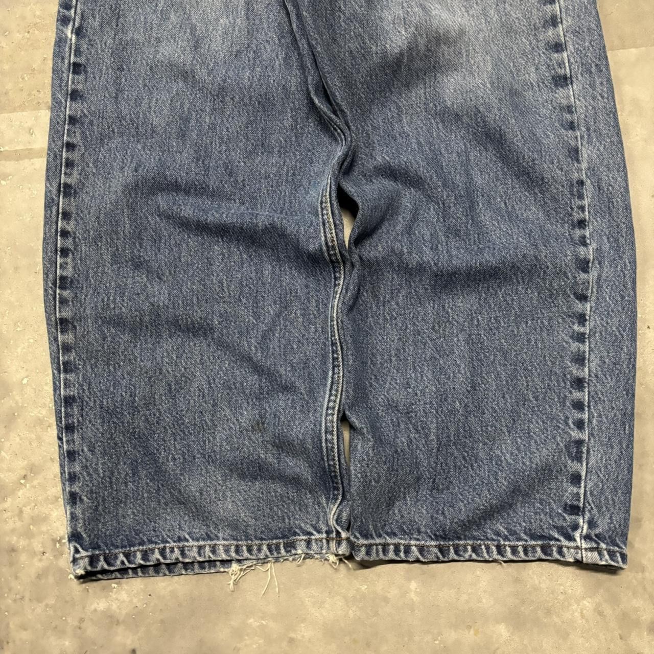 Japanese Brand × Vintage Crazy Vintage Y2K/2000s Baggy Dark Wash Skater Denim Jeans! Size US 42 / EU 58 - 6 Thumbnail
